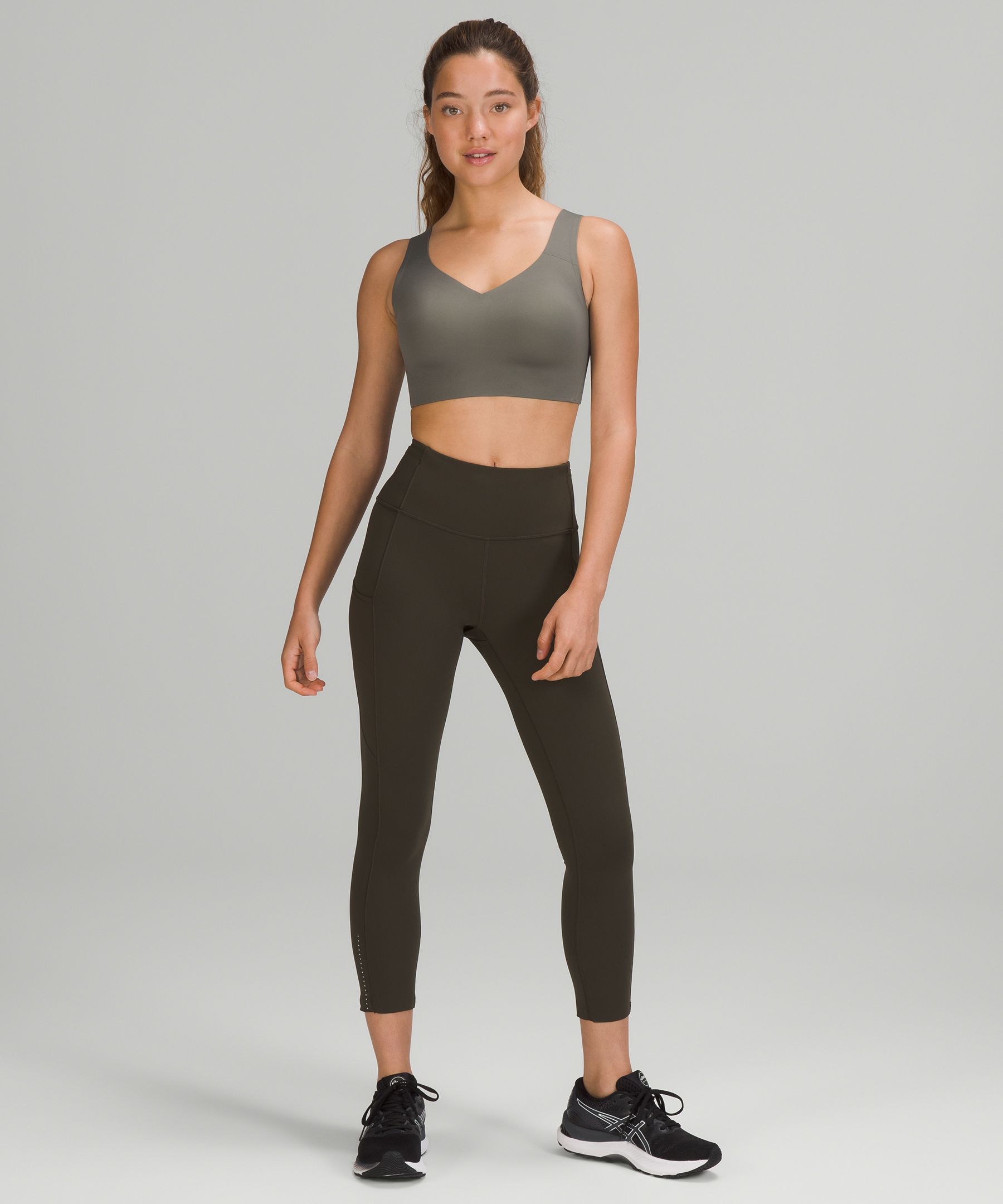 Lululemon Sports Bh Dame Grå Olivengrønne | 08463-BQSF