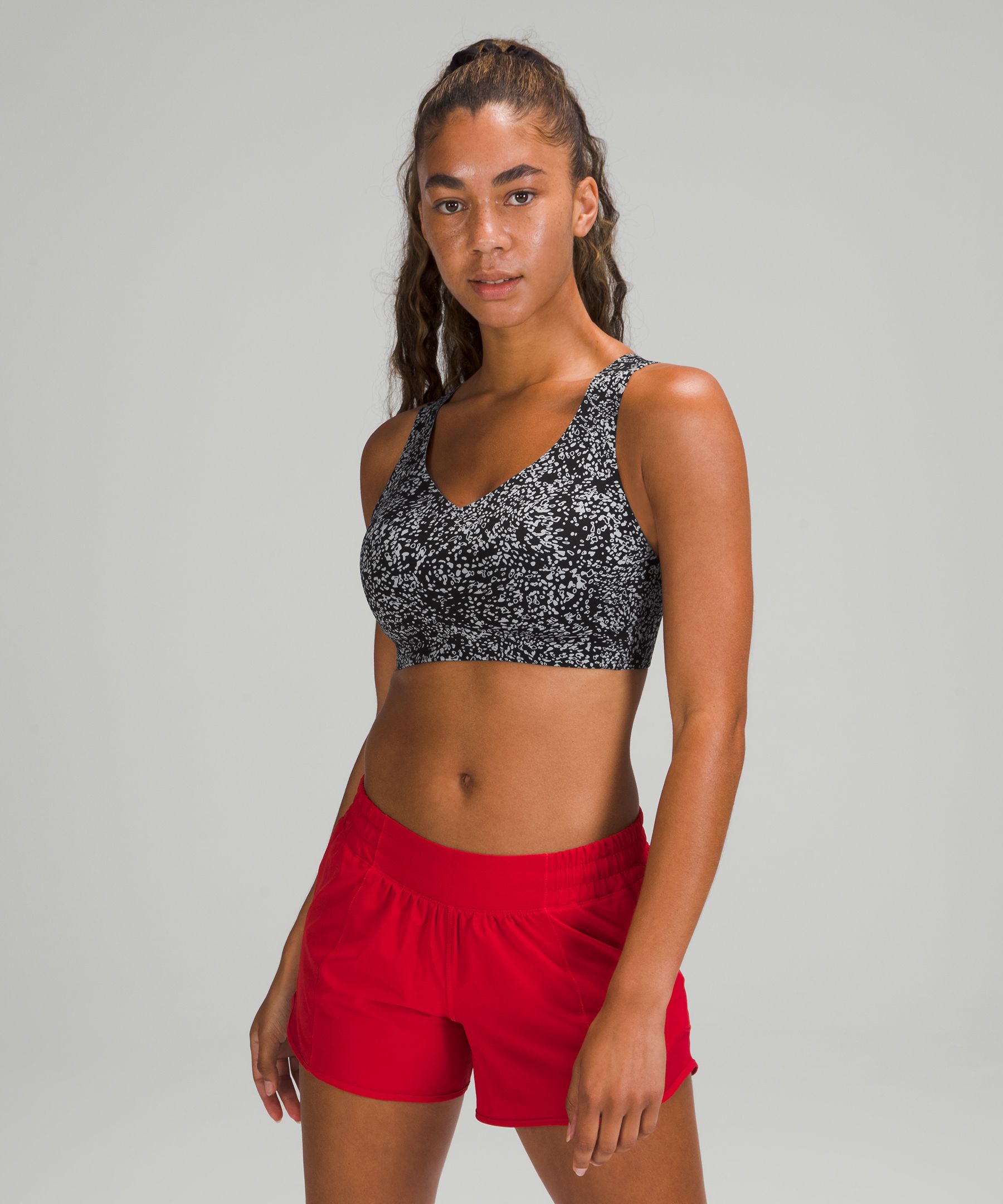 Lululemon Sports Bh Dame Grå Svarte | 98620-LKCT