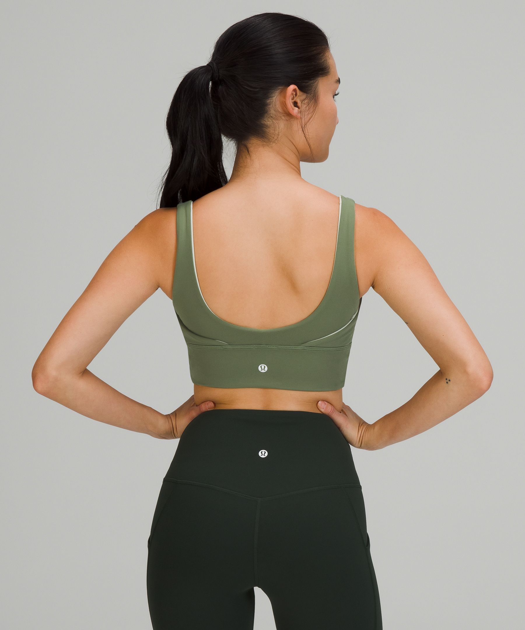 Lululemon Sports Bh Dame Grønn | 35798-DTFG