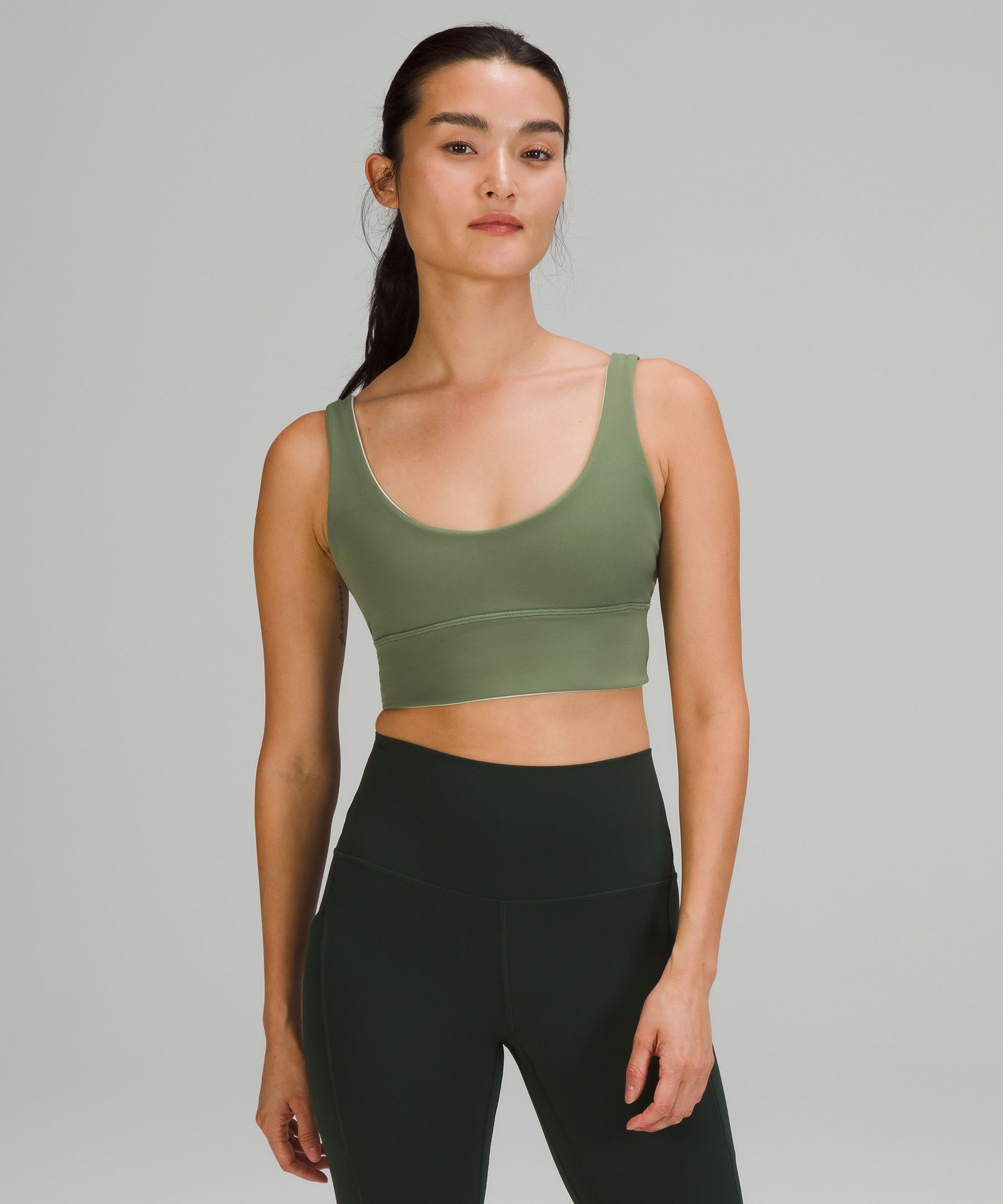 Lululemon Sports Bh Dame Grønn | 35798-DTFG
