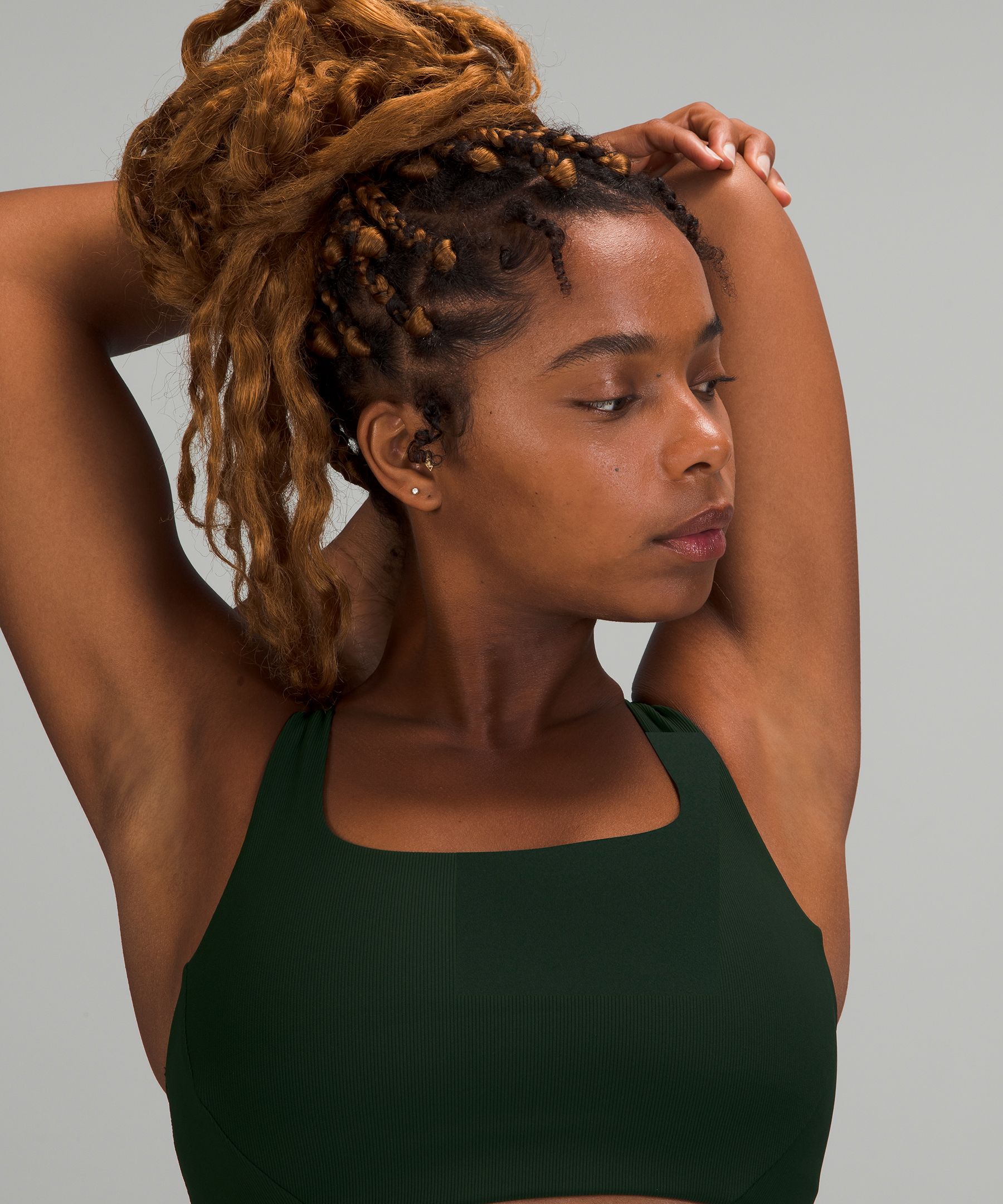 Lululemon Sports Bh Dame Grønn | 81965-XCEG