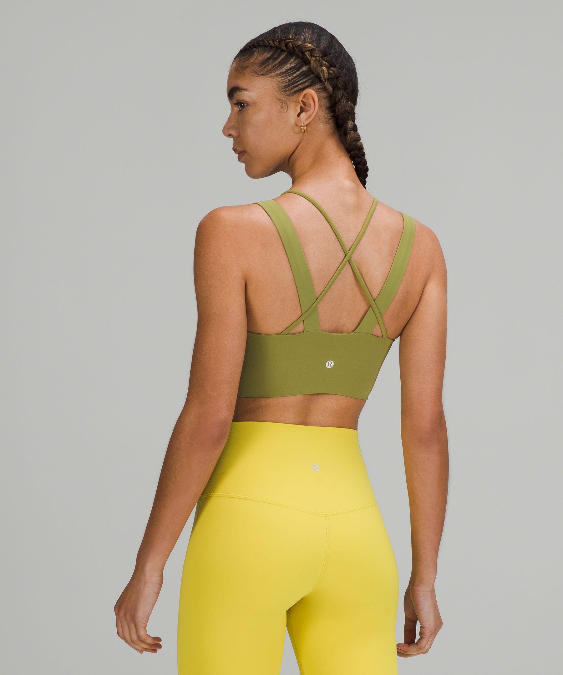 Lululemon Sports Bh Dame Grønn | 83157-SRJB