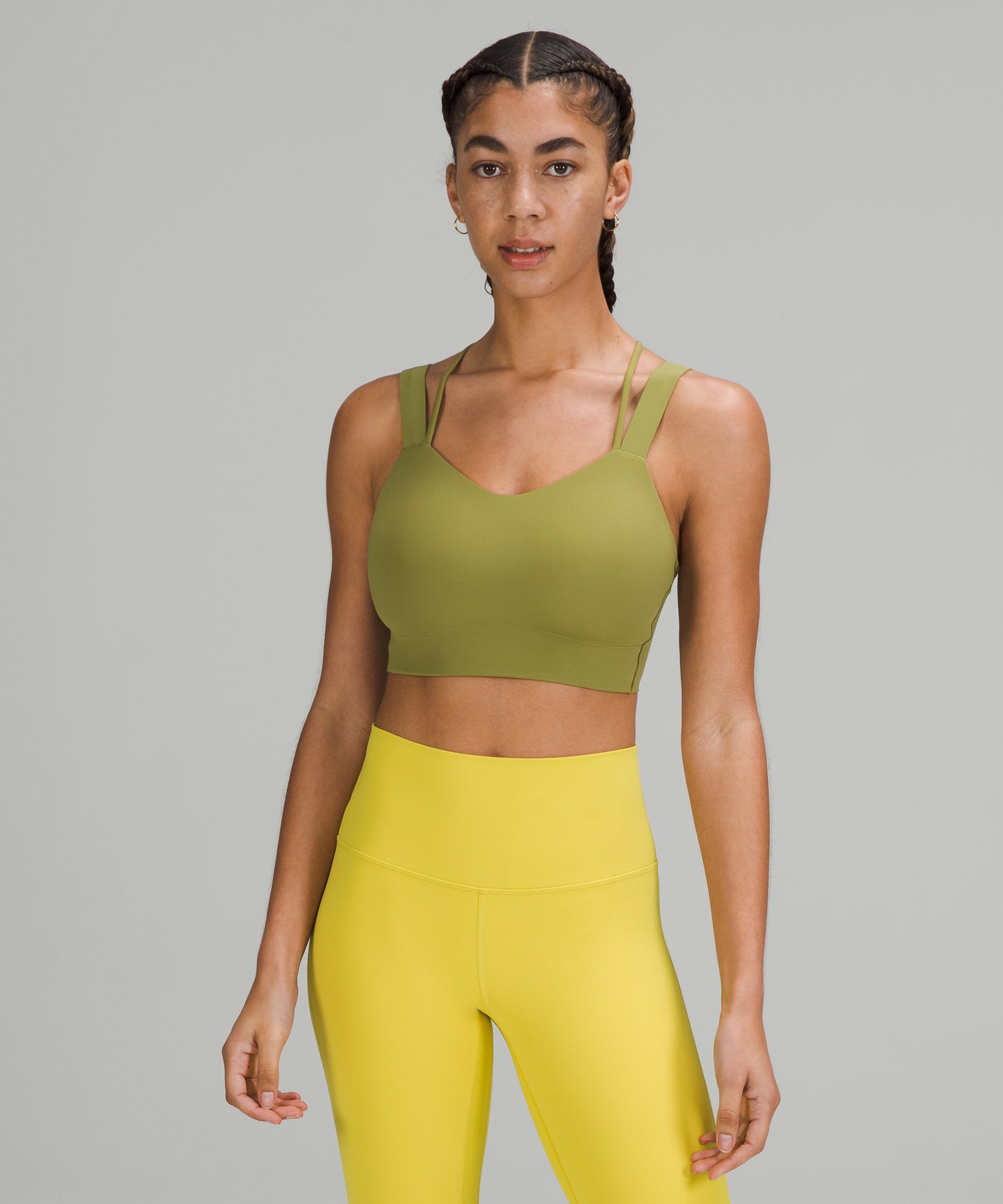 Lululemon Sports Bh Dame Grønn | 83157-SRJB