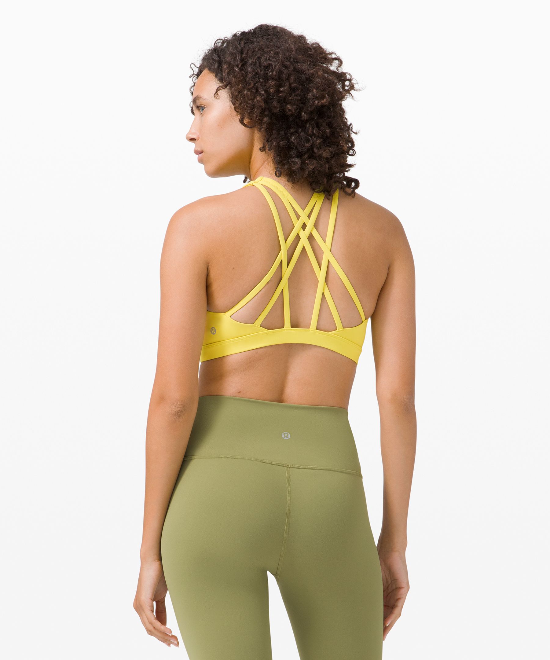 Lululemon Sports Bh Dame Gul | 65804-DNHL