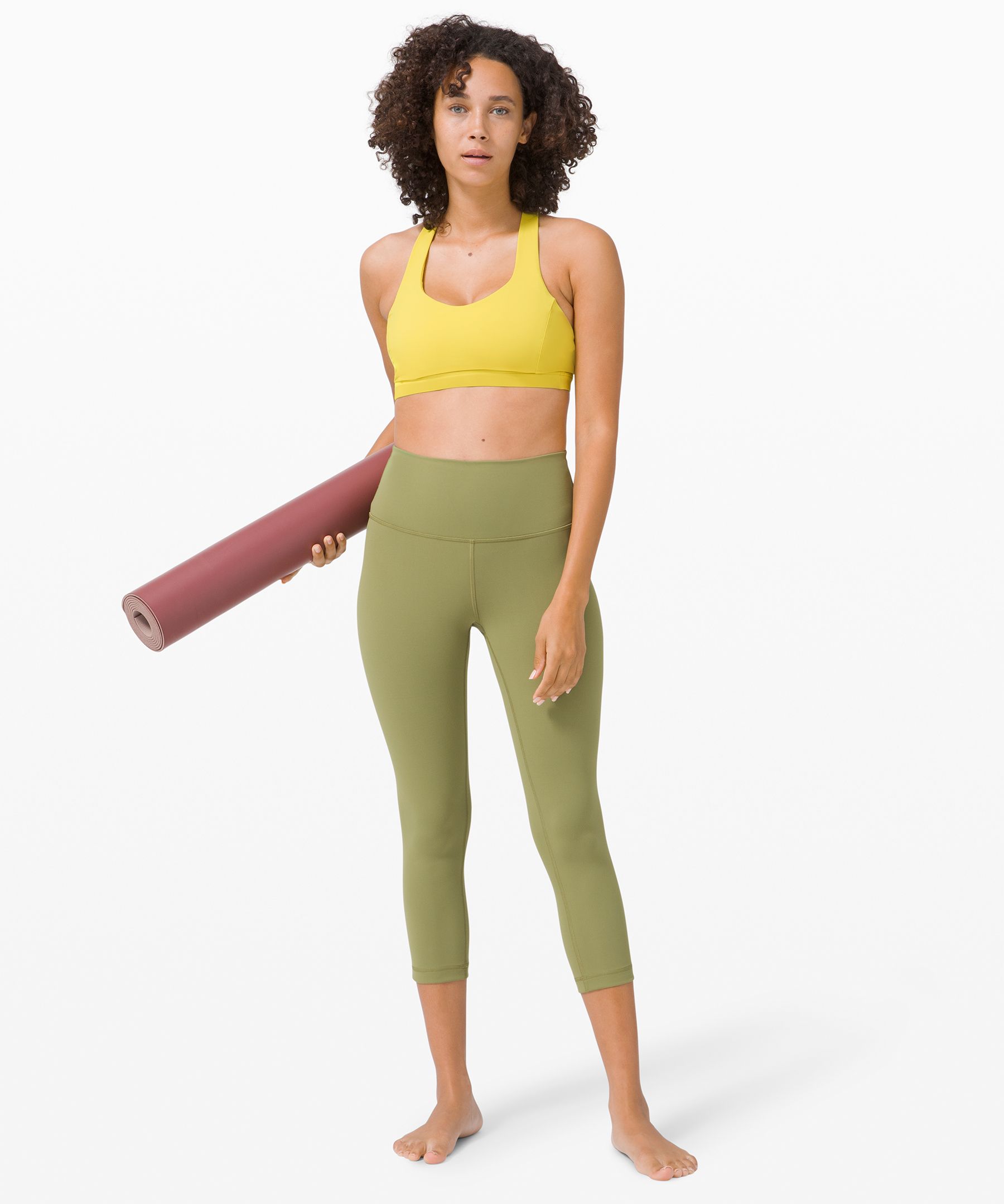 Lululemon Sports Bh Dame Gul | 65804-DNHL