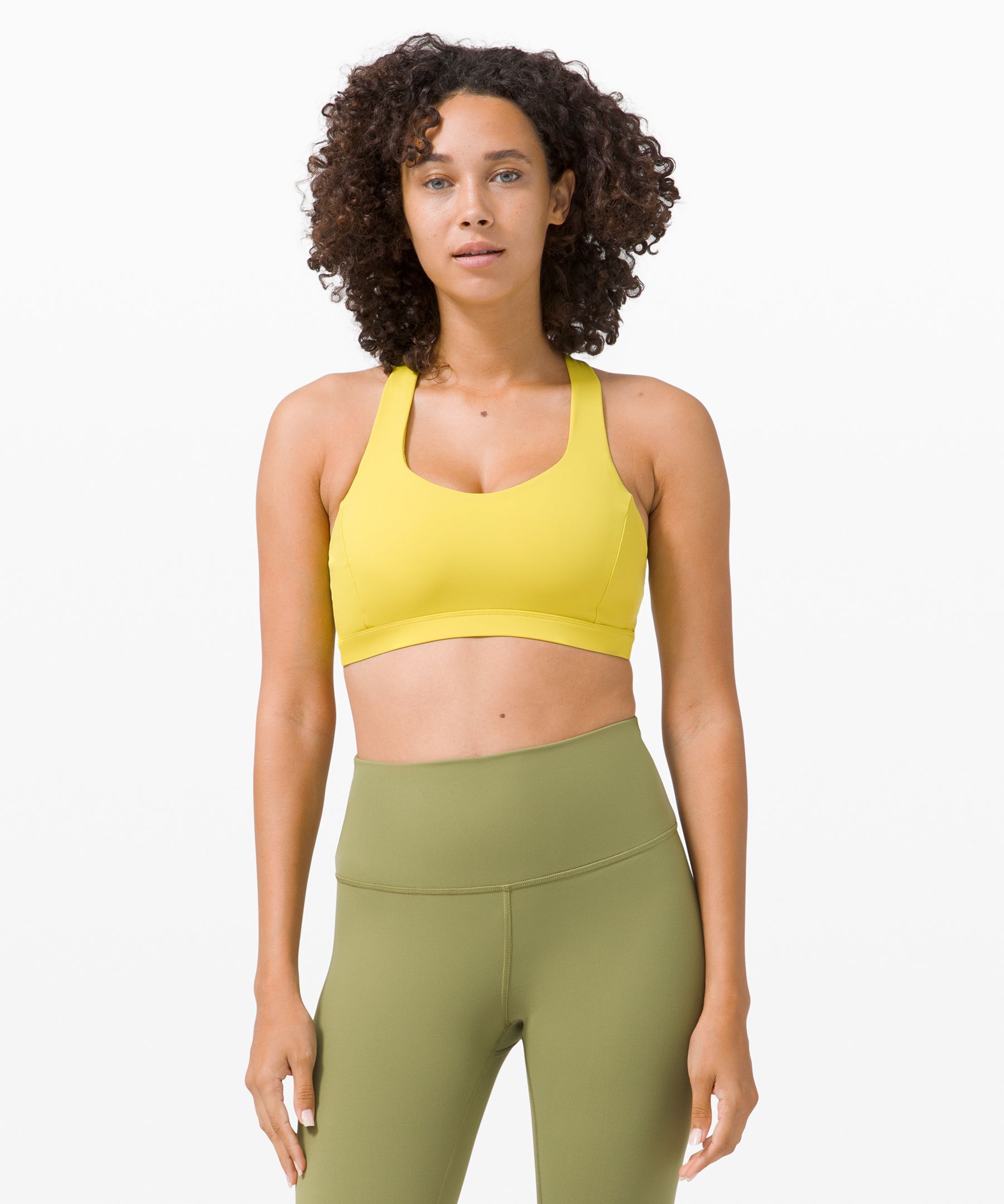 Lululemon Sports Bh Dame Gul | 65804-DNHL