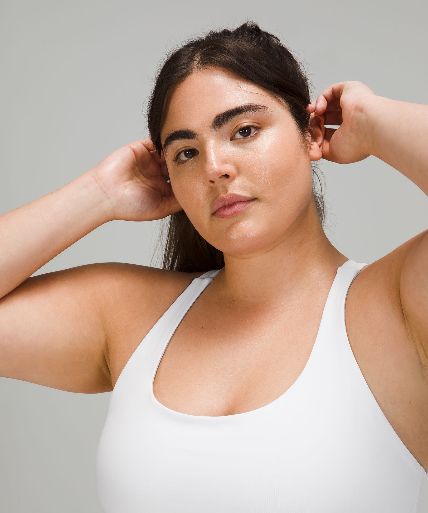 Lululemon Sports Bh Dame Hvite | 26309-GUDI