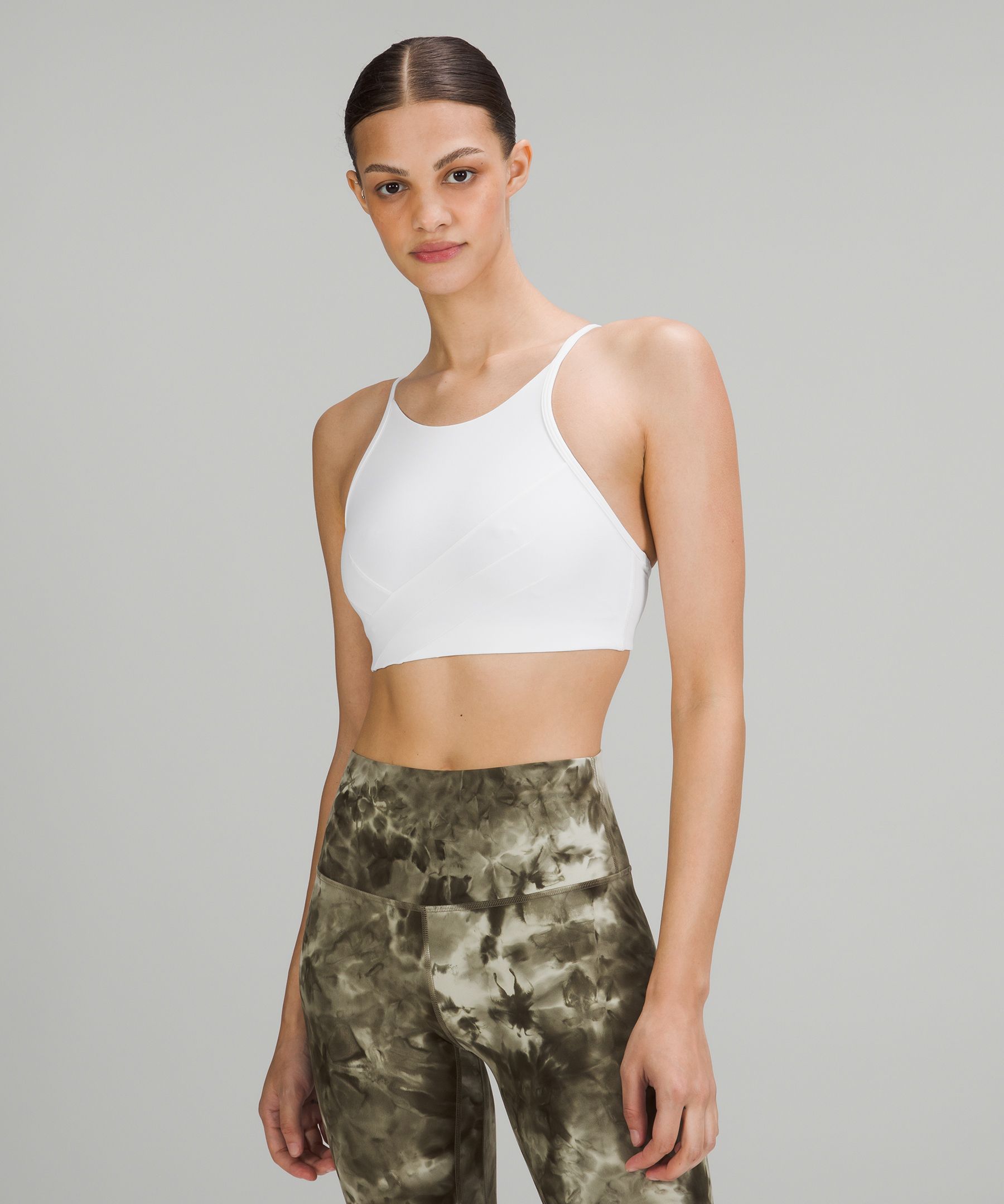 Lululemon Sports Bh Dame Hvite | 37250-WLDQ