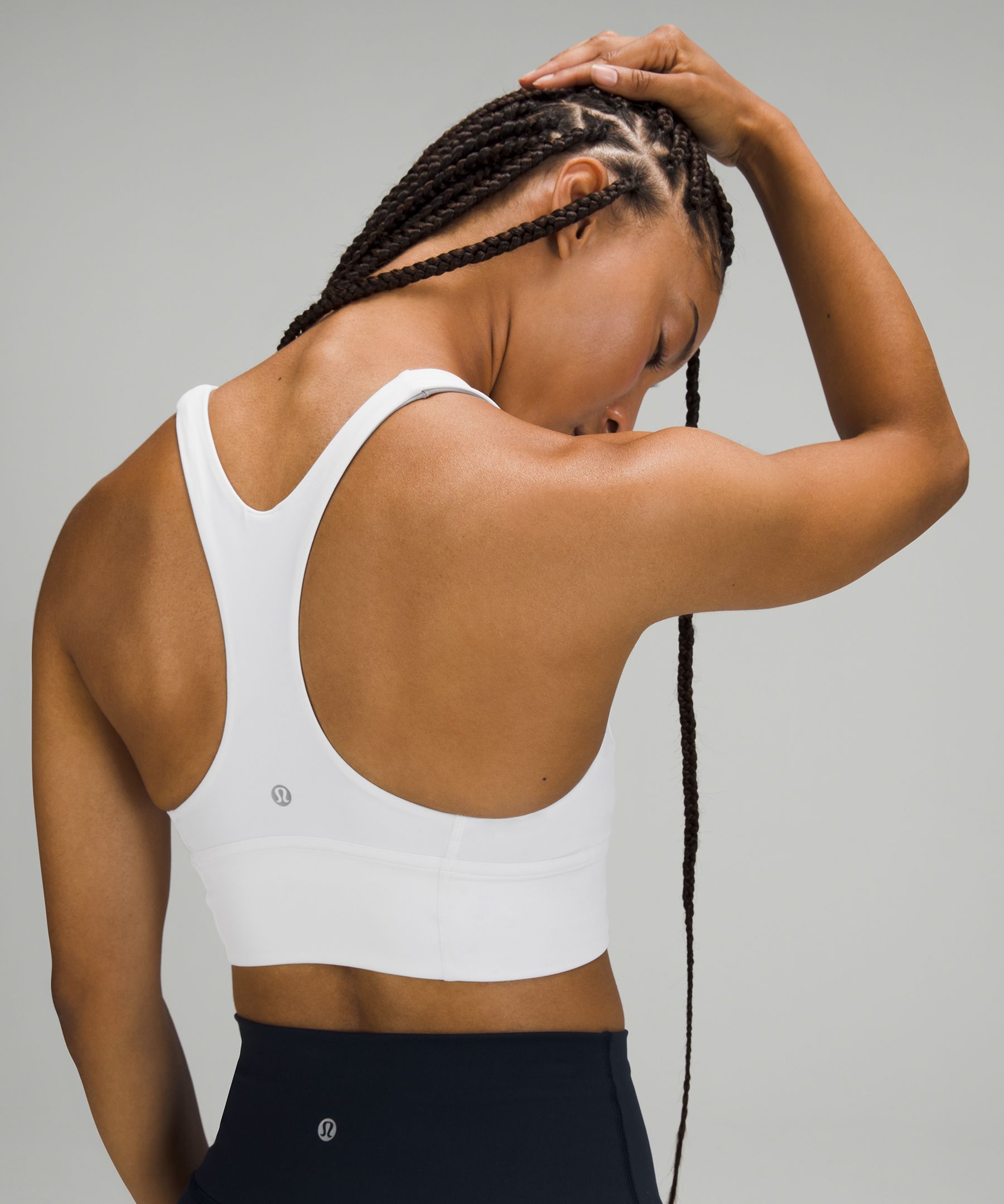 Lululemon Sports Bh Dame Hvite | 42089-UYHW