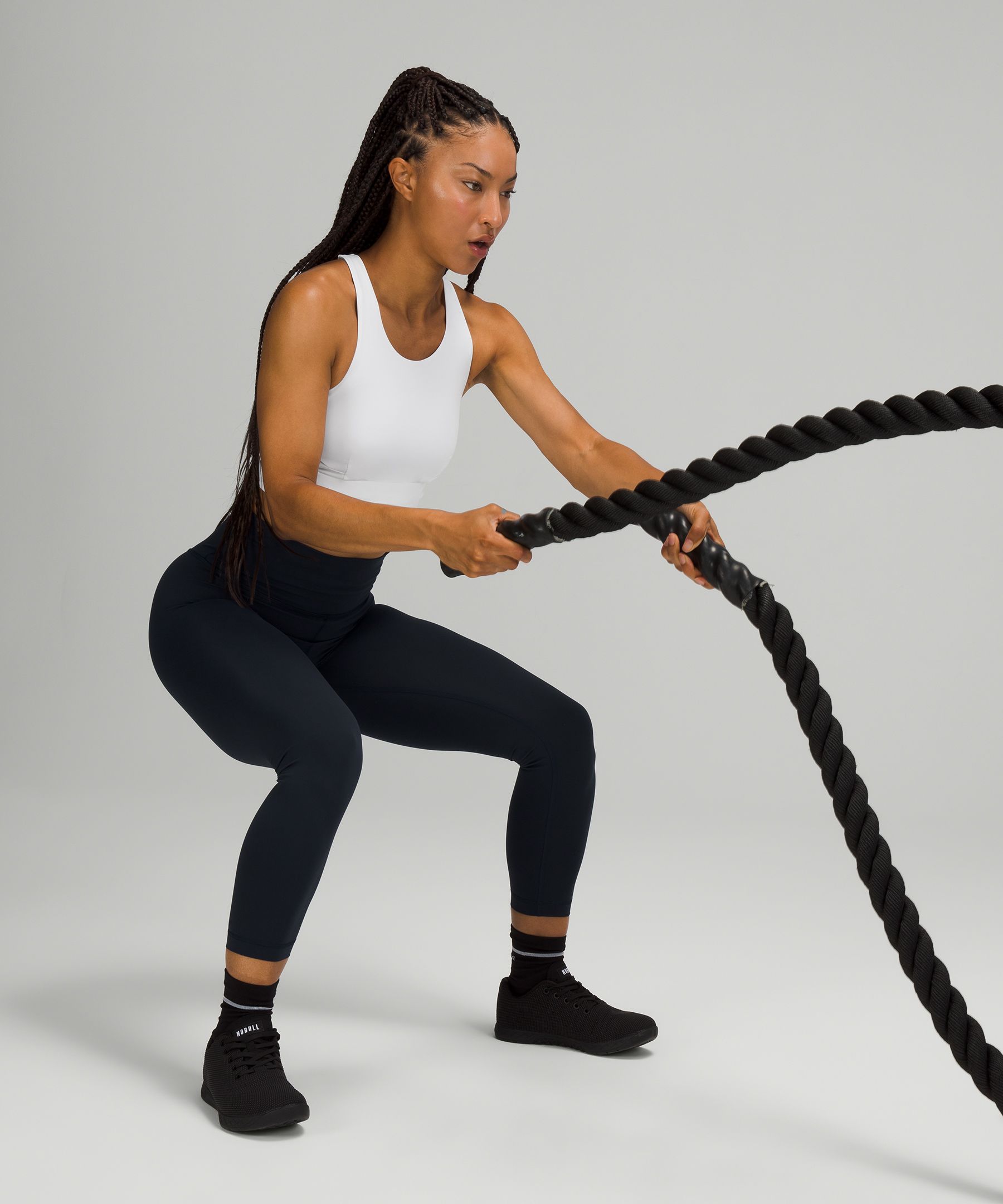 Lululemon Sports Bh Dame Hvite | 42089-UYHW