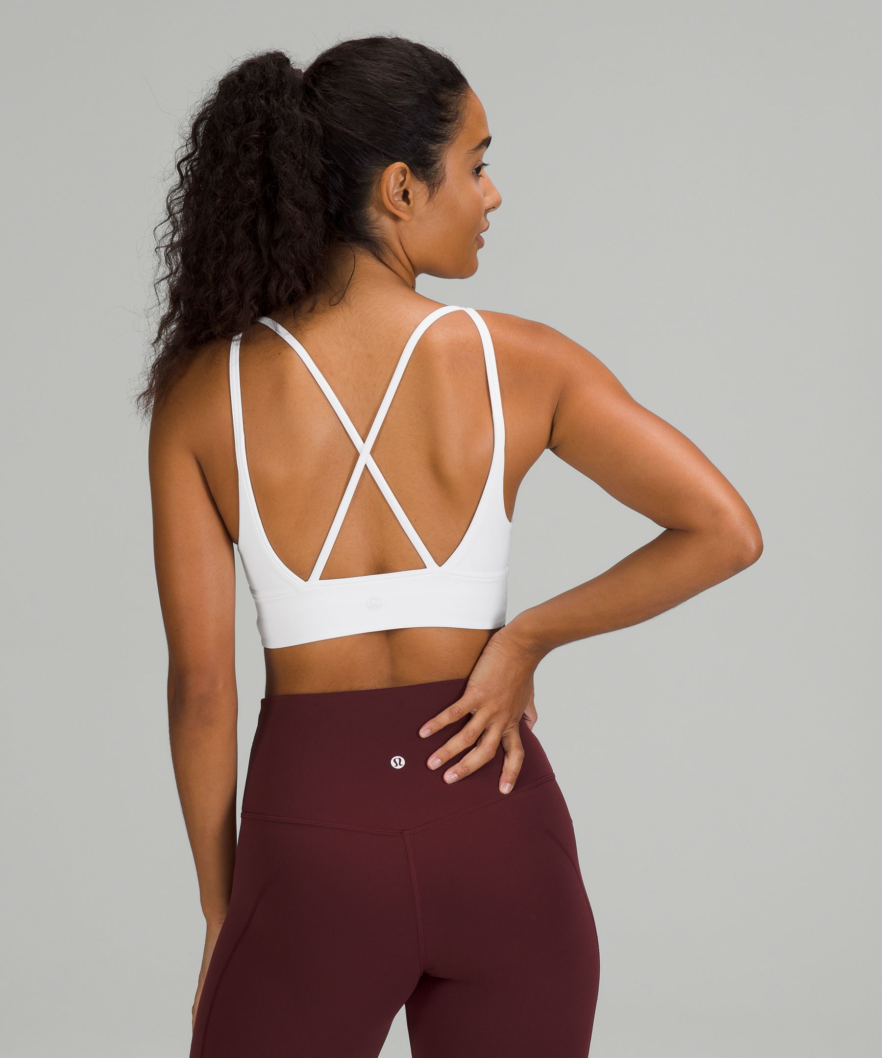 Lululemon Sports Bh Dame Hvite | 47052-EGLM