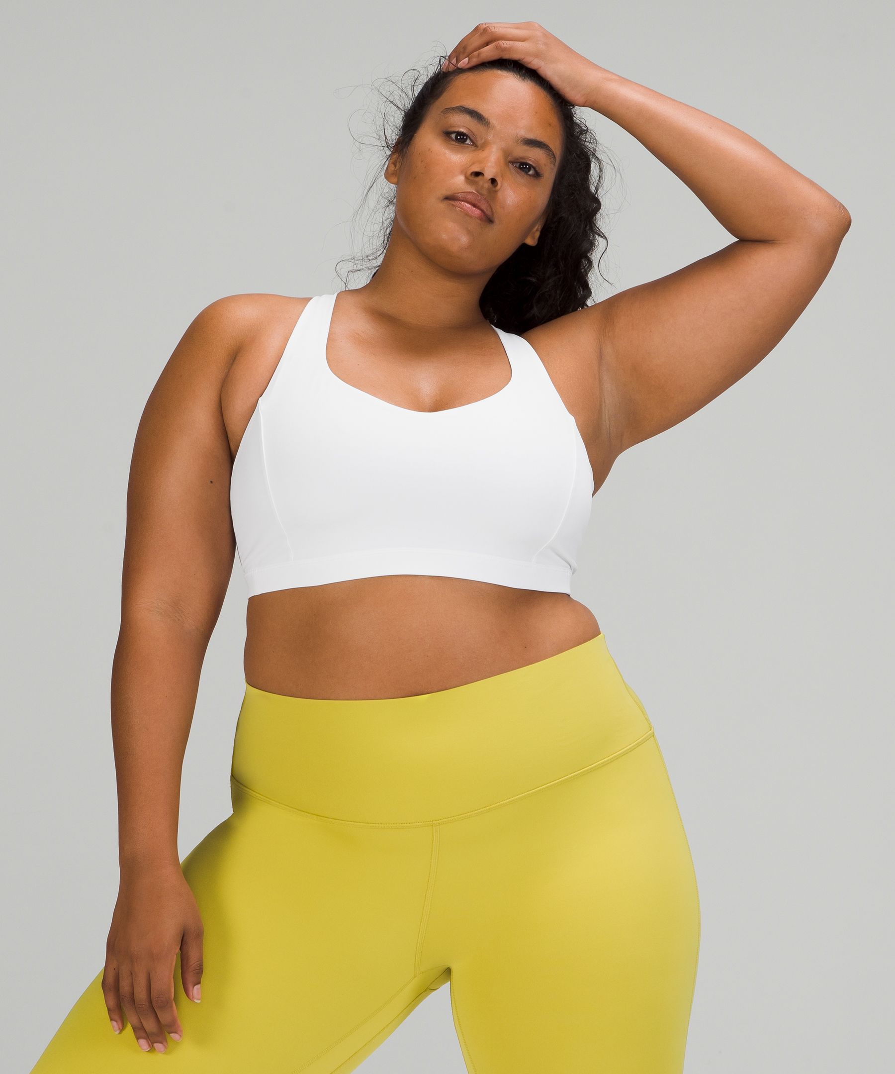 Lululemon Sports Bh Dame Hvite | 47253-ADHY