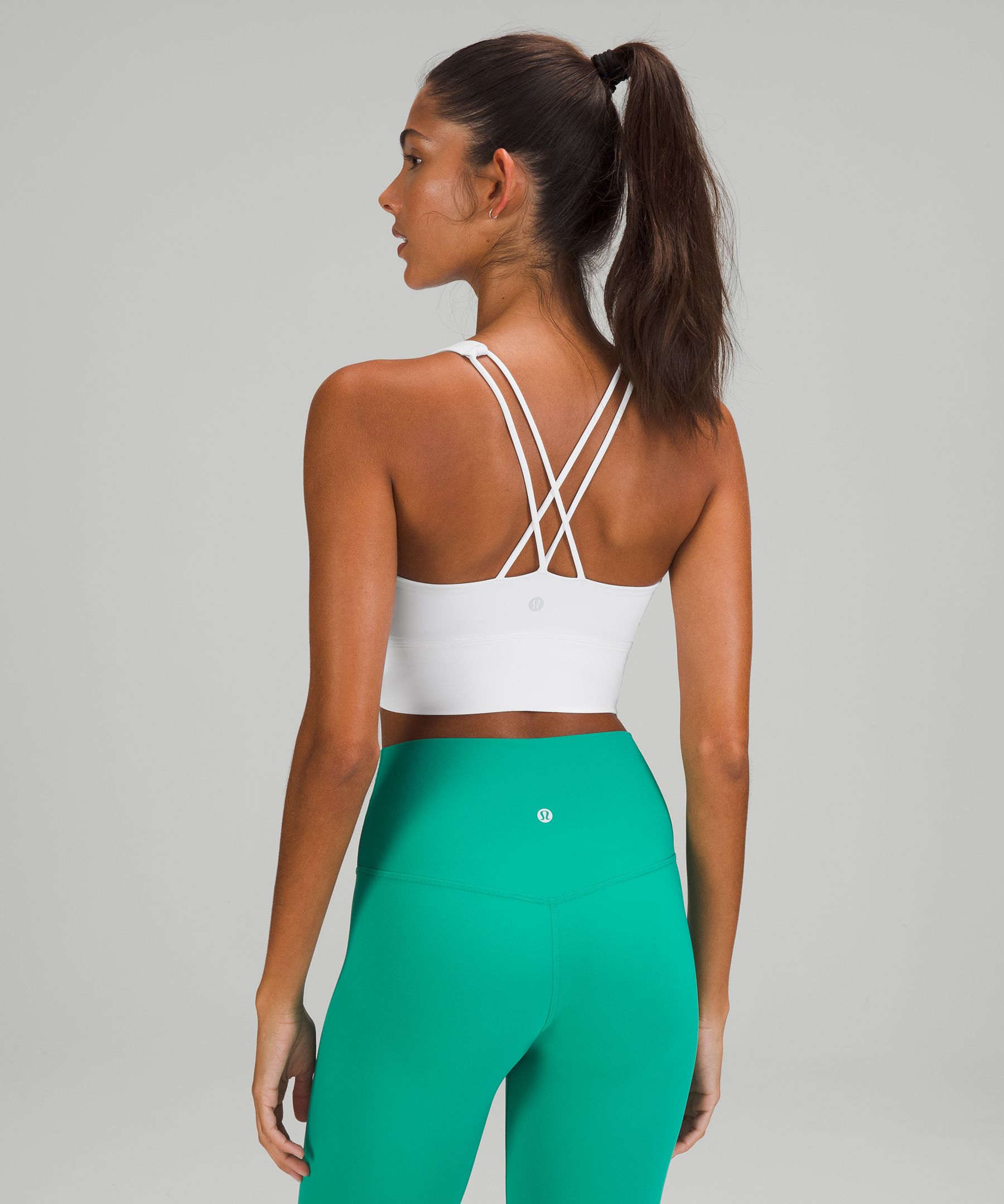 Lululemon Sports Bh Dame Hvite | 60497-KRVX