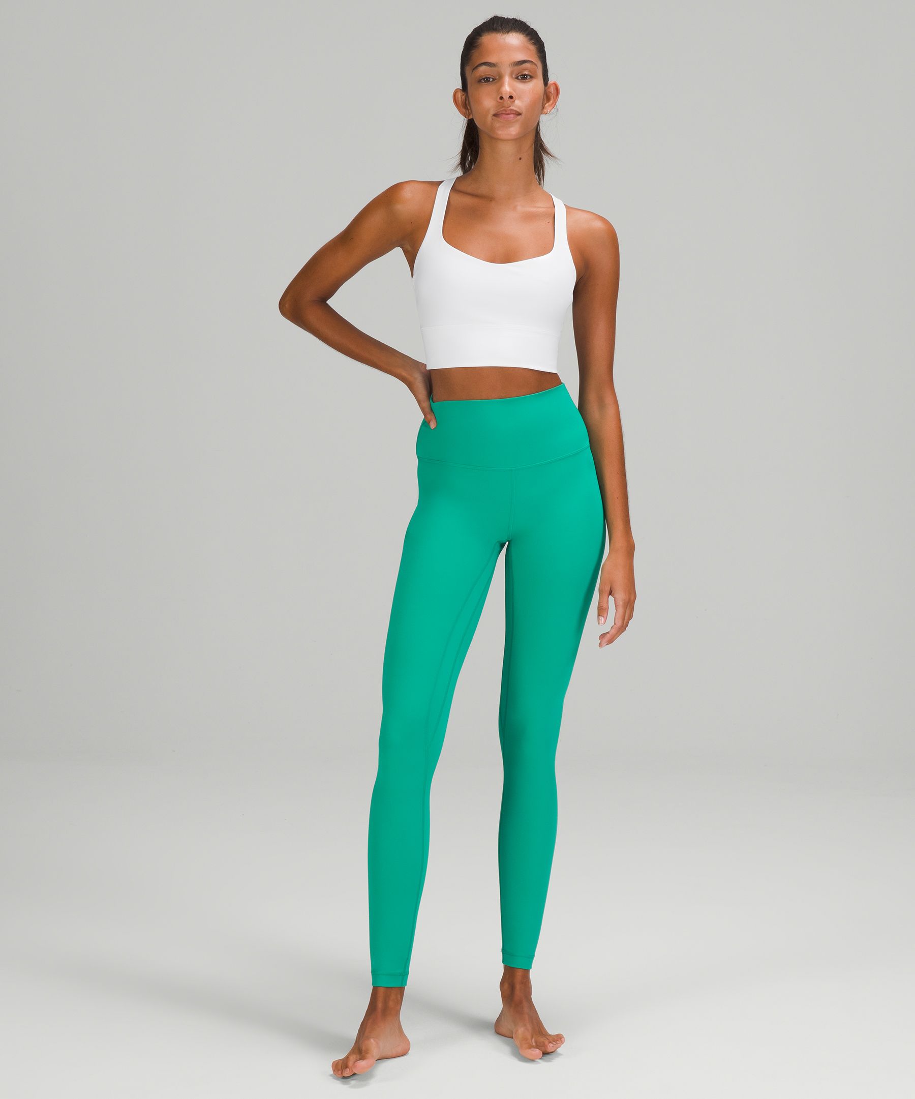 Lululemon Sports Bh Dame Hvite | 60497-KRVX