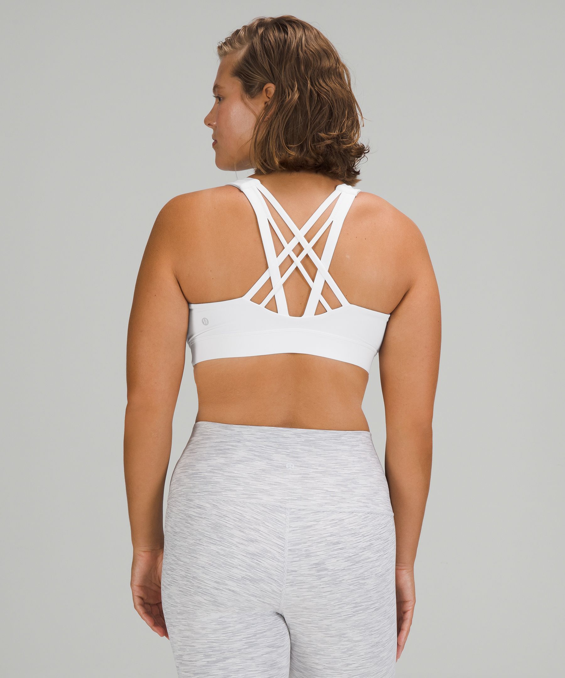 Lululemon Sports Bh Dame Hvite | 82364-UNHF