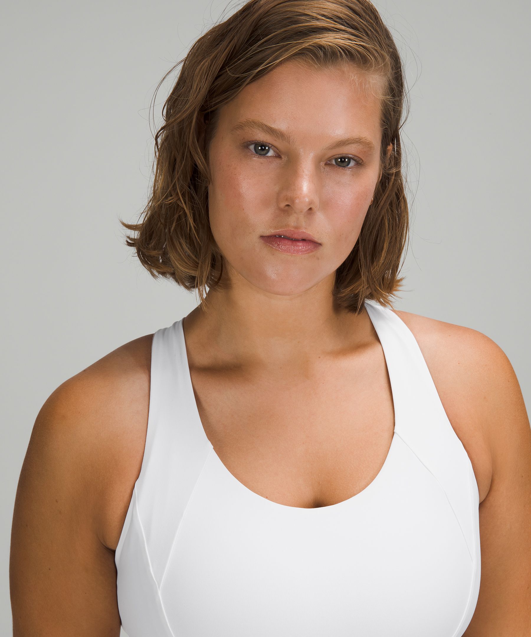 Lululemon Sports Bh Dame Hvite | 82364-UNHF