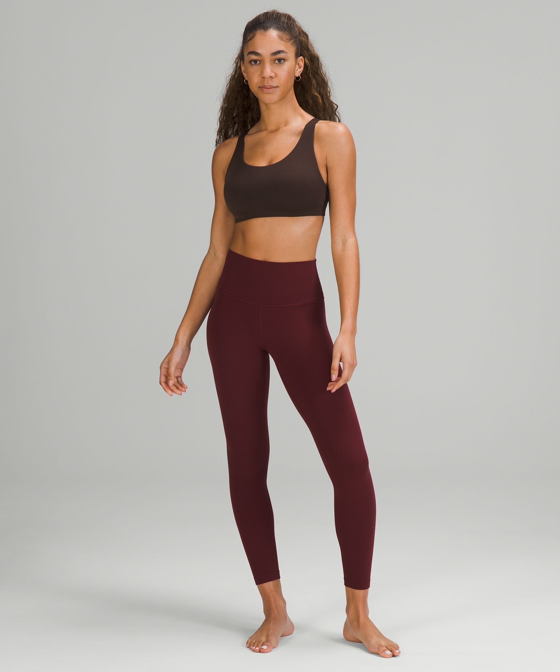 Lululemon Sports Bh Dame Kaffe | 46182-PUOA