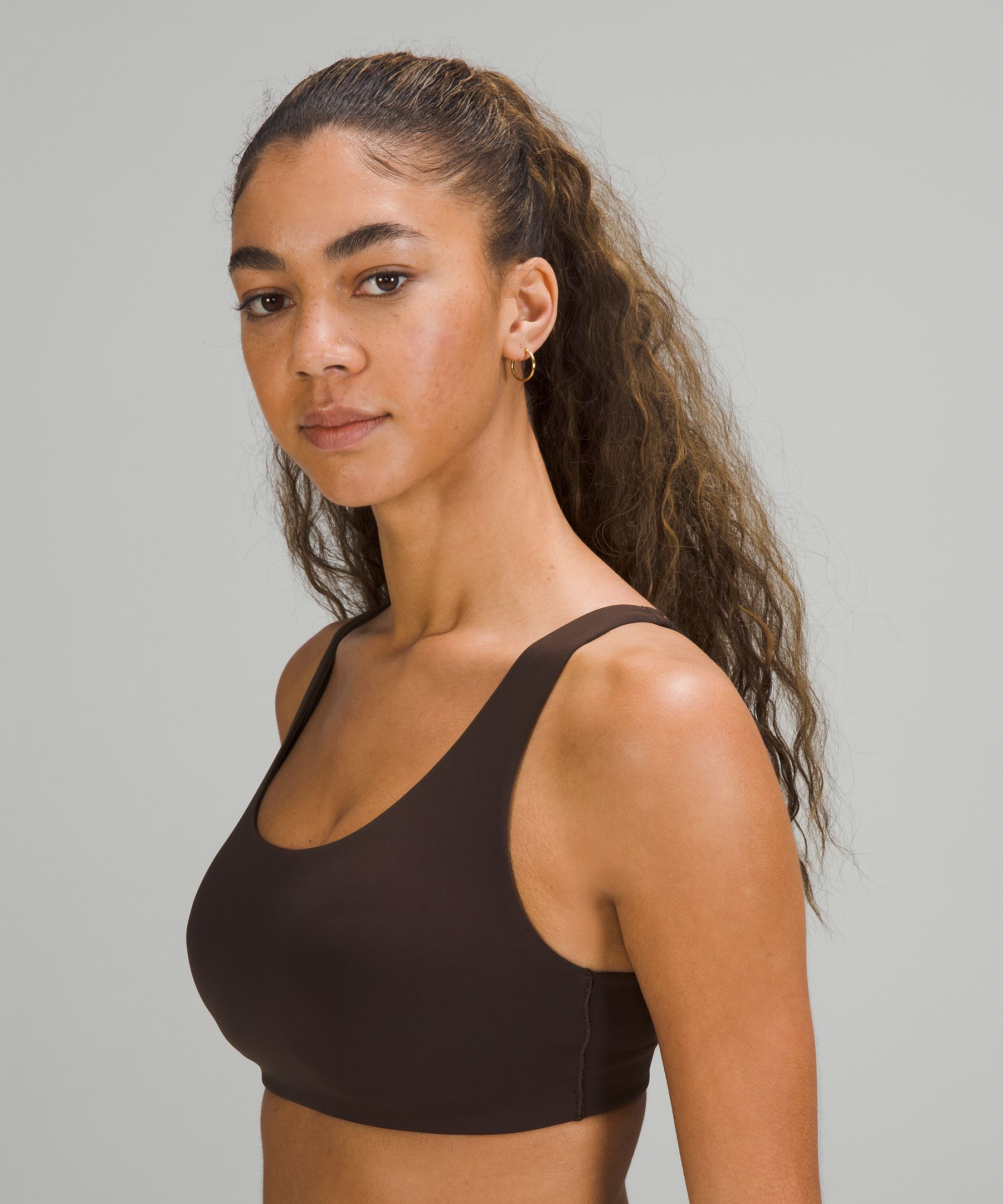 Lululemon Sports Bh Dame Kaffe | 46182-PUOA