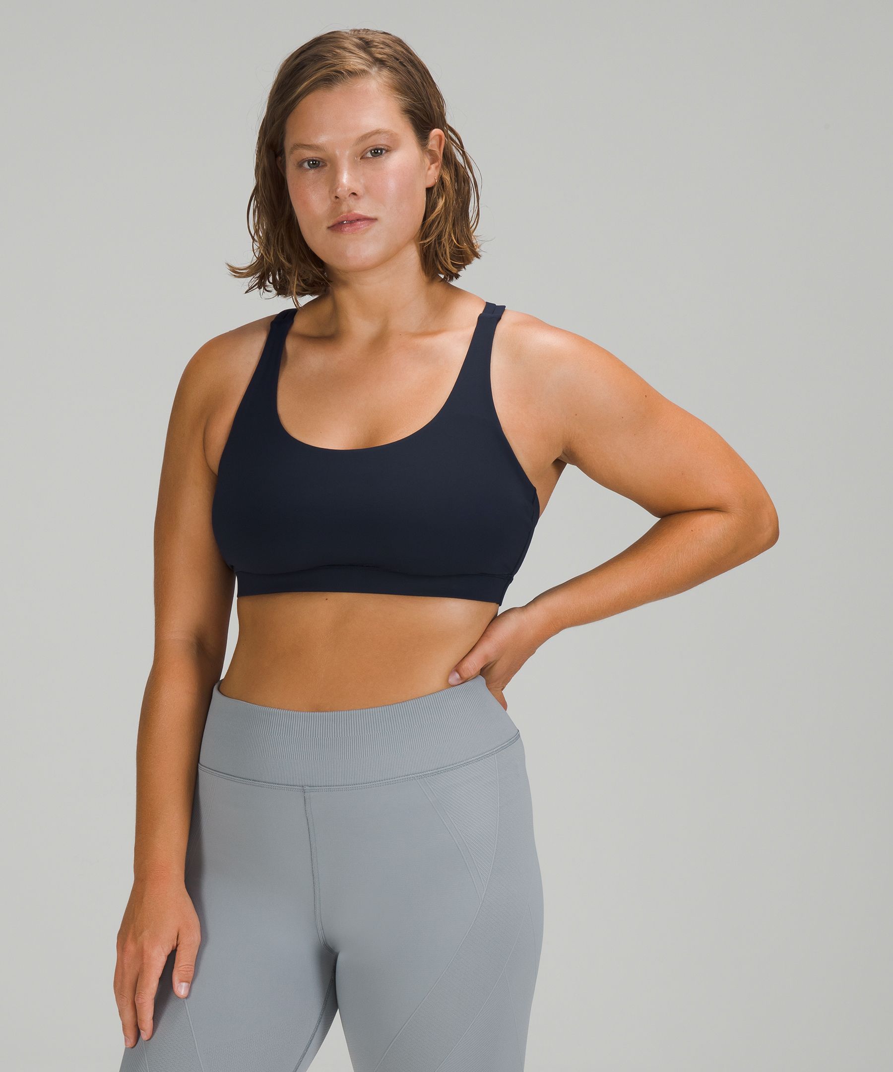 Lululemon Sports Bh Dame Marineblå | 52791-MIBO