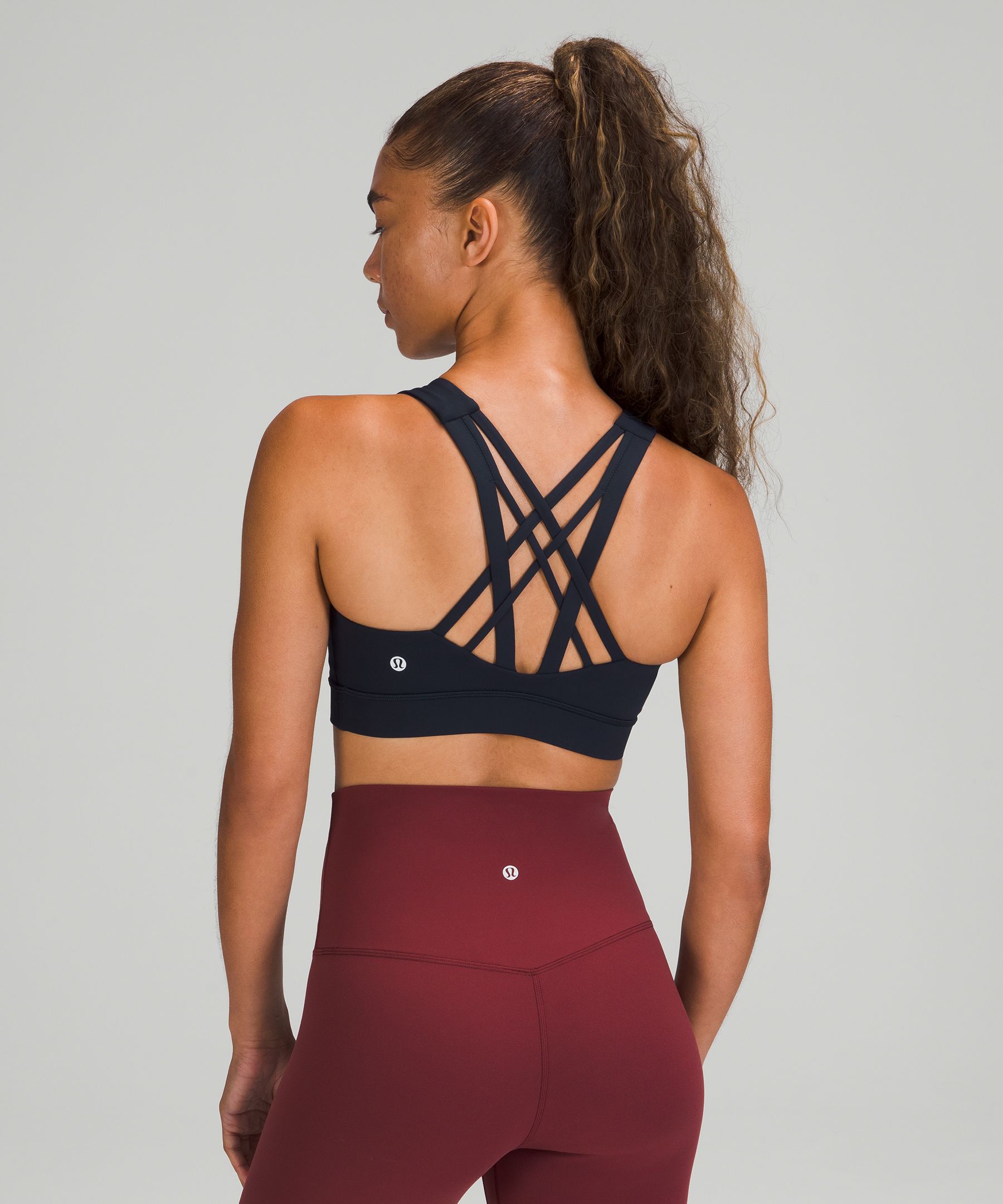 Lululemon Sports Bh Dame Marineblå | 92183-FWJE