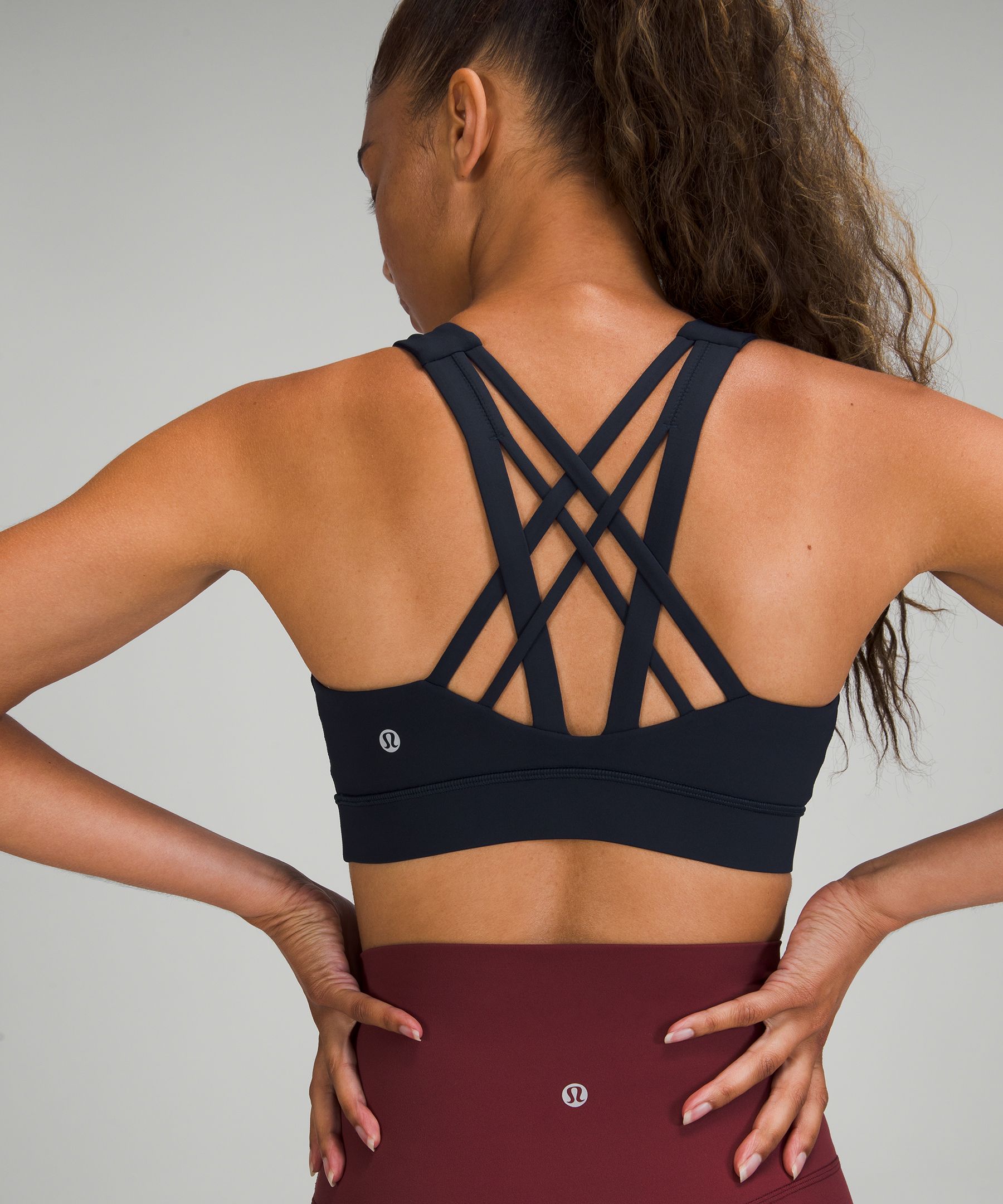 Lululemon Sports Bh Dame Marineblå | 92183-FWJE