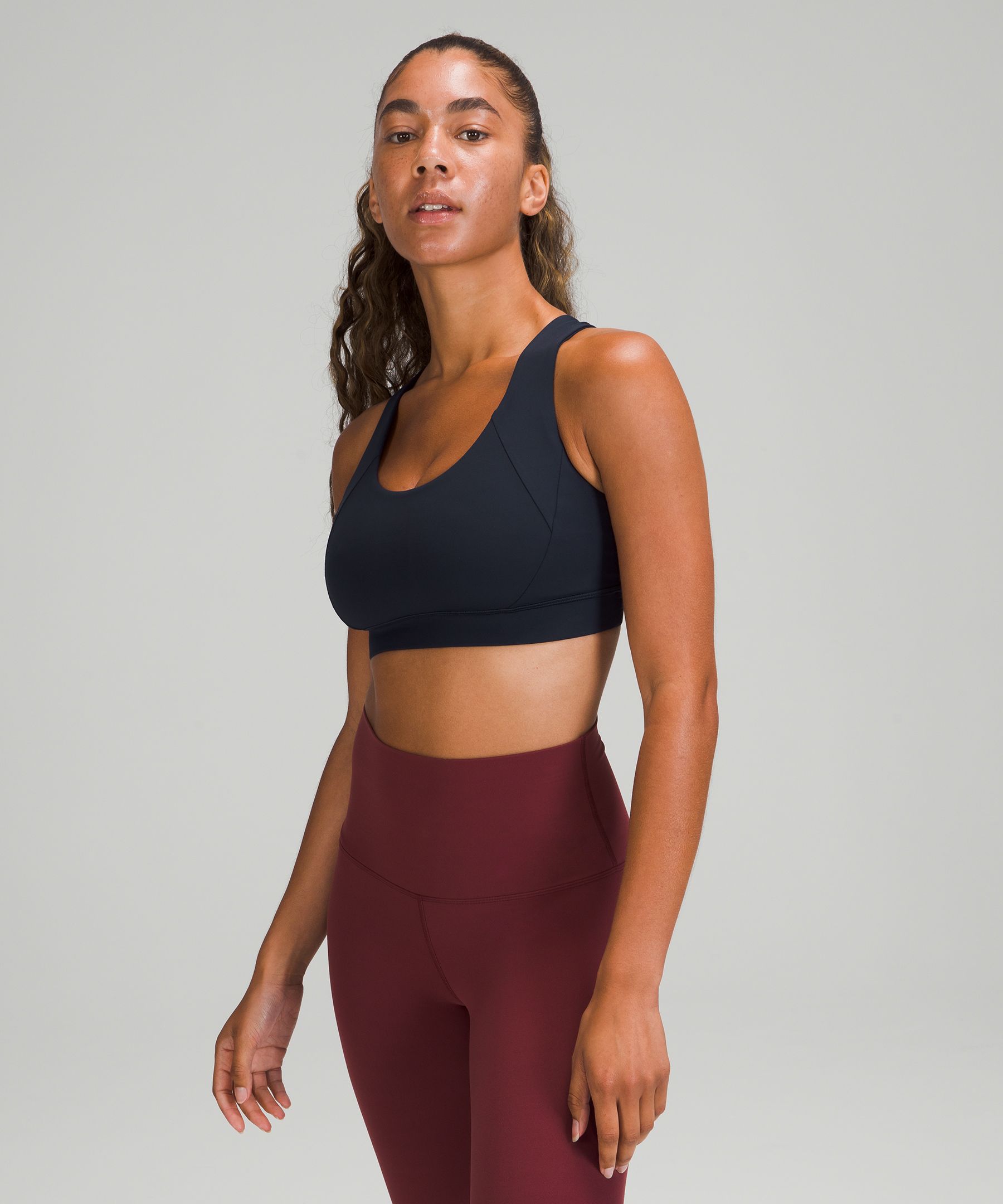 Lululemon Sports Bh Dame Marineblå | 92183-FWJE