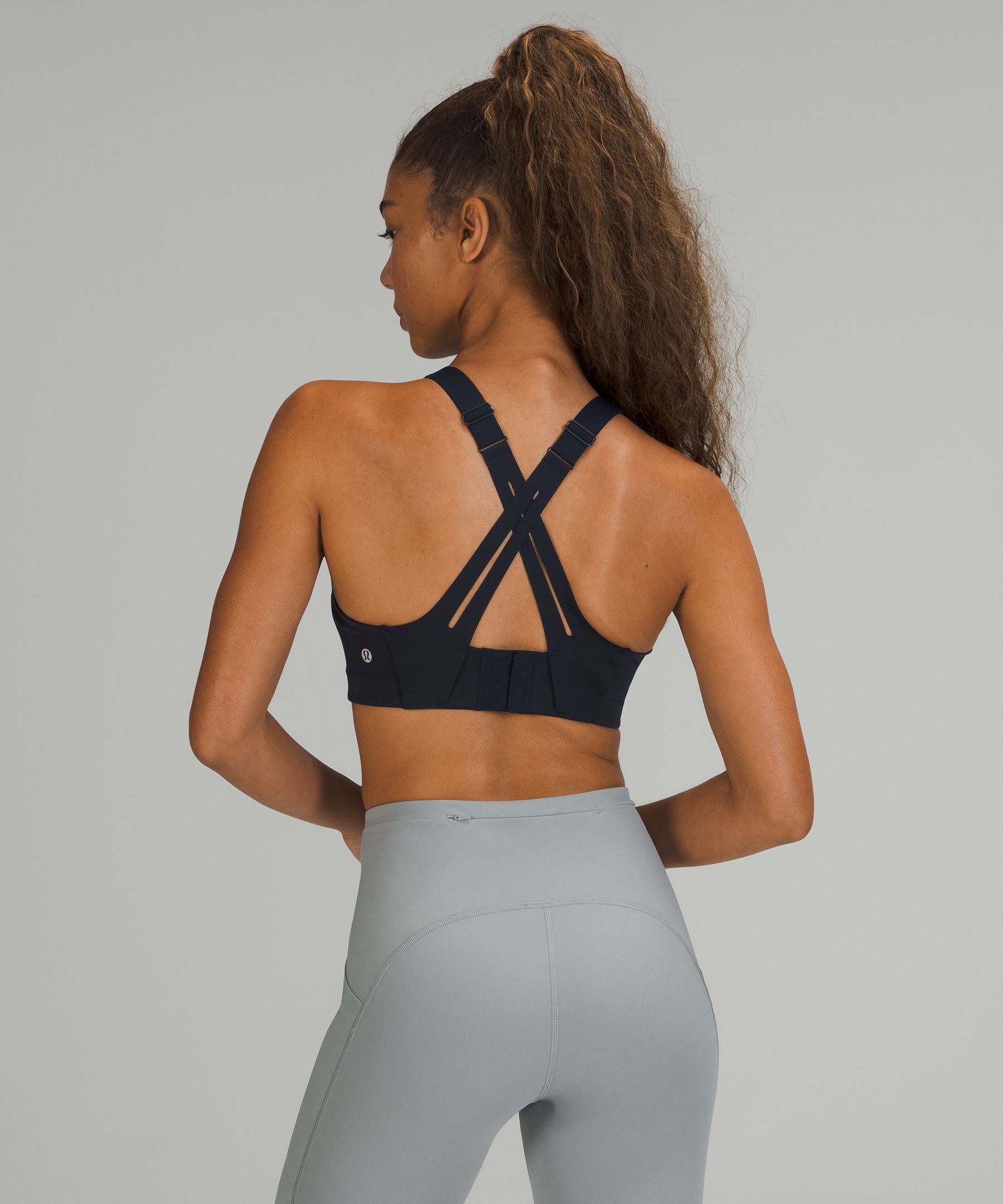 Lululemon Sports Bh Dame Marineblå Blå | 06497-LHNV