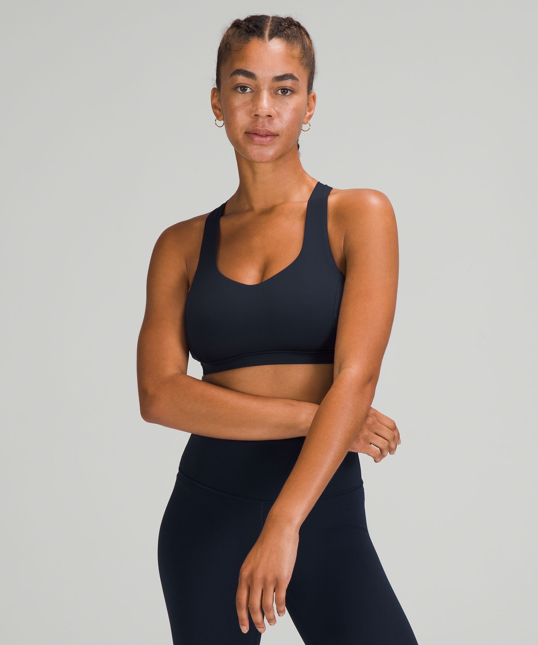 Lululemon Sports Bh Dame Marineblå Rosa | 30875-IJZC