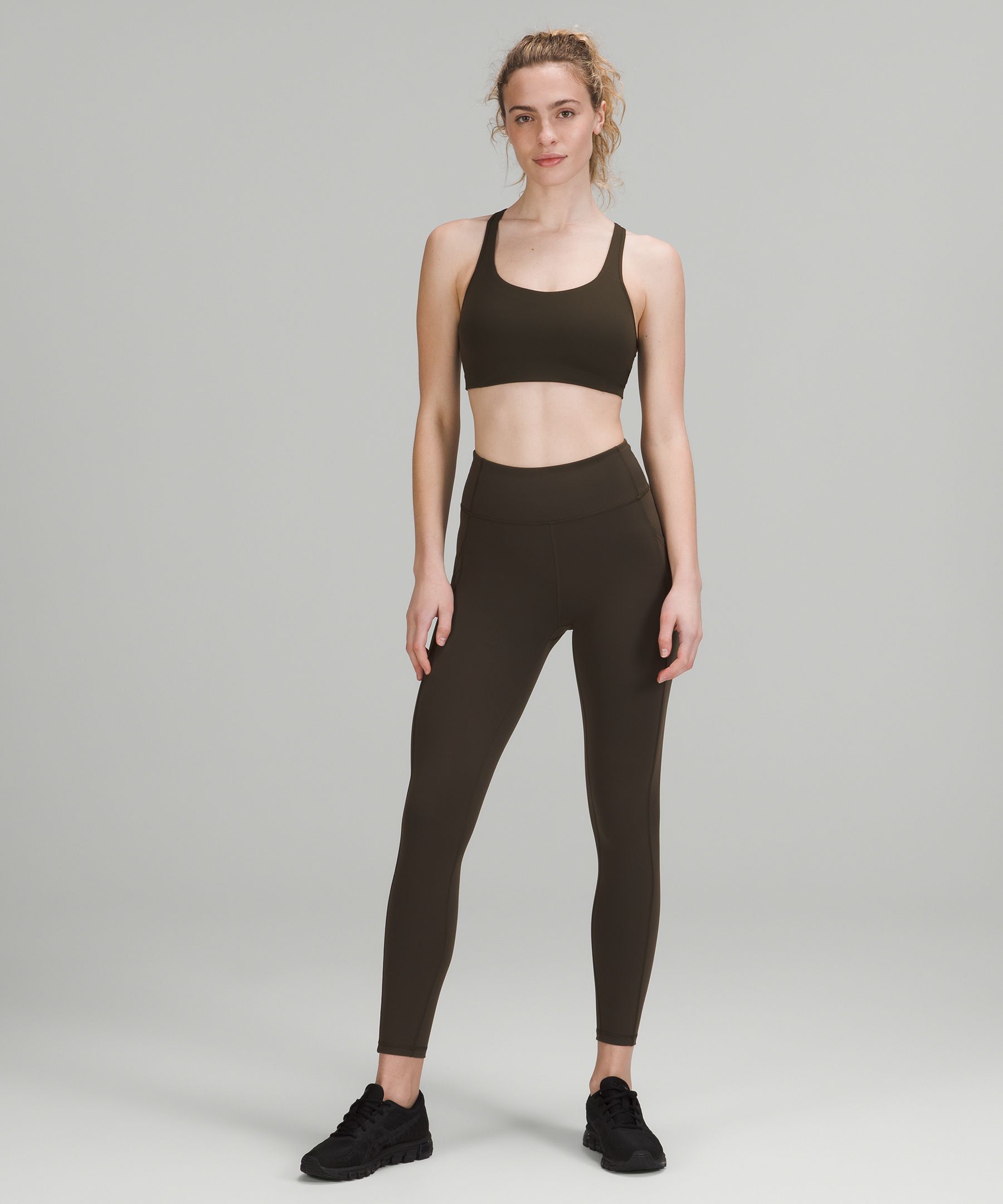 Lululemon Sports Bh Dame Mørke Olivengrønne | 03672-YWEC