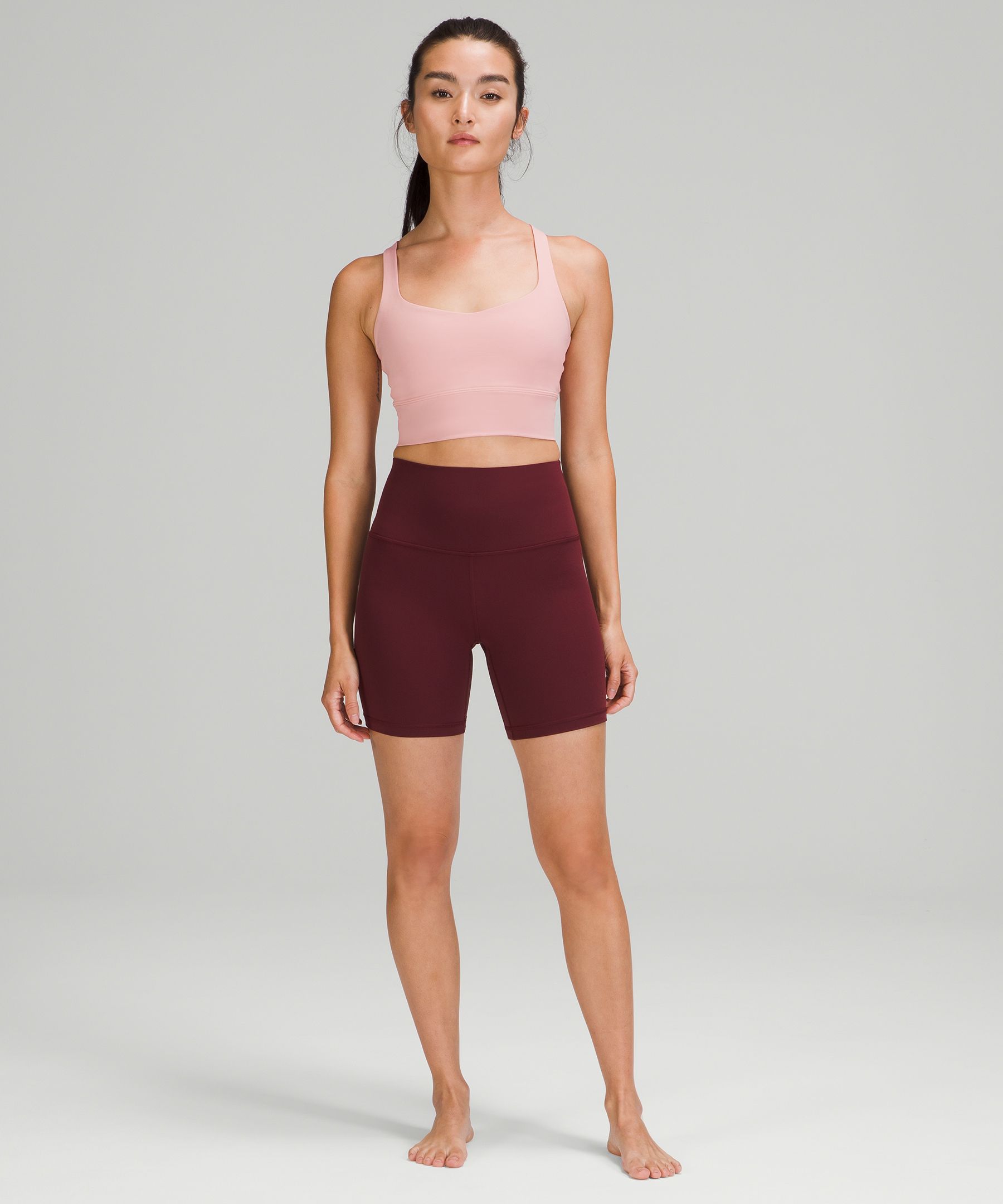 Lululemon Sports Bh Dame Rosa | 21087-GTRI