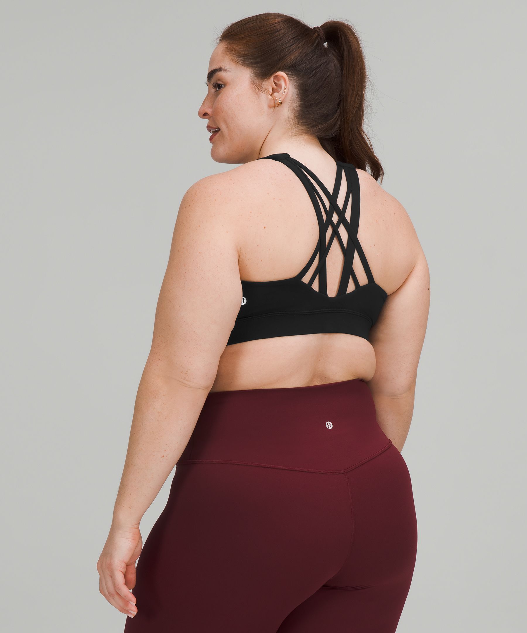 Lululemon Sports Bh Dame Svarte | 10954-AOEK