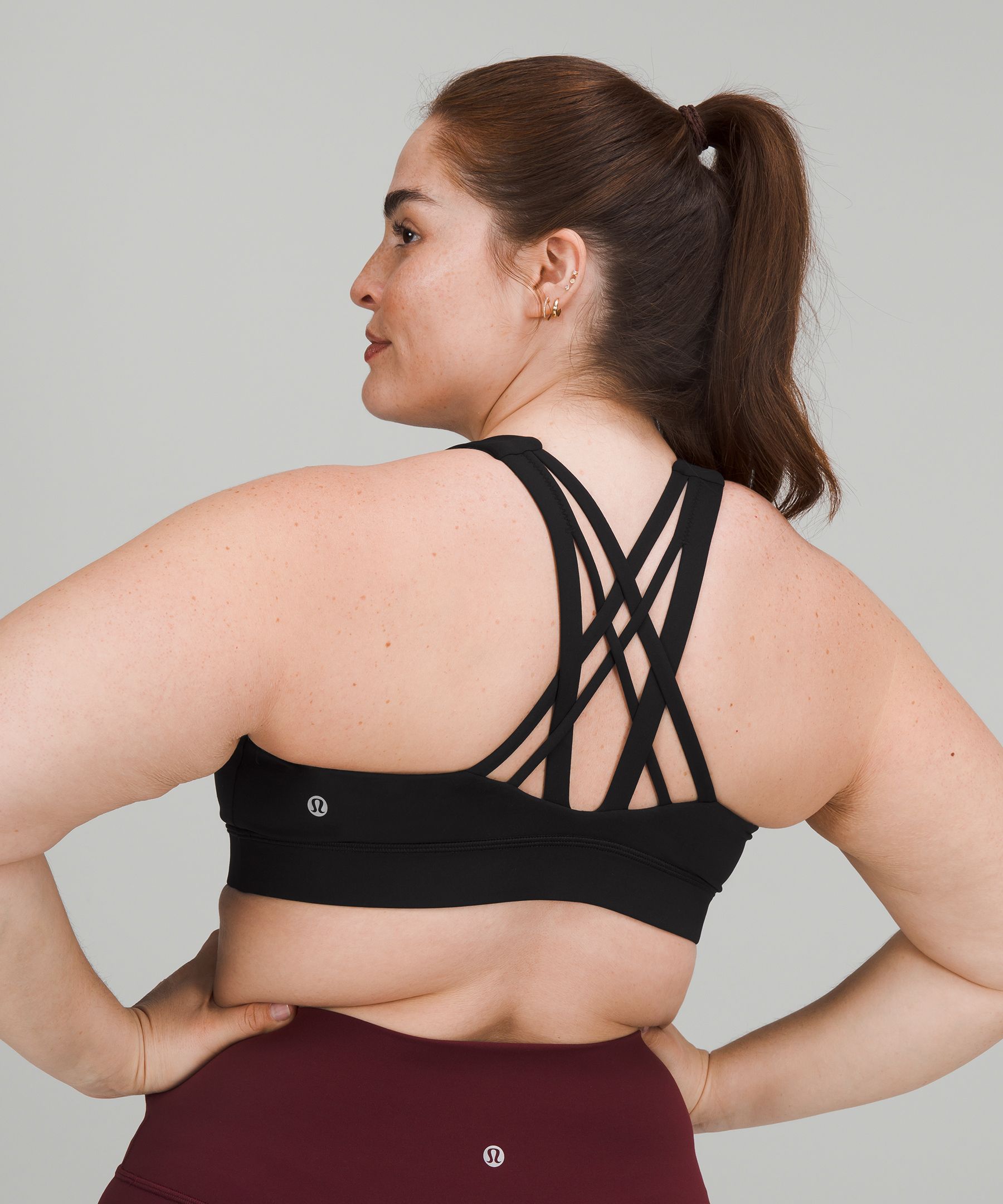 Lululemon Sports Bh Dame Svarte | 10954-AOEK