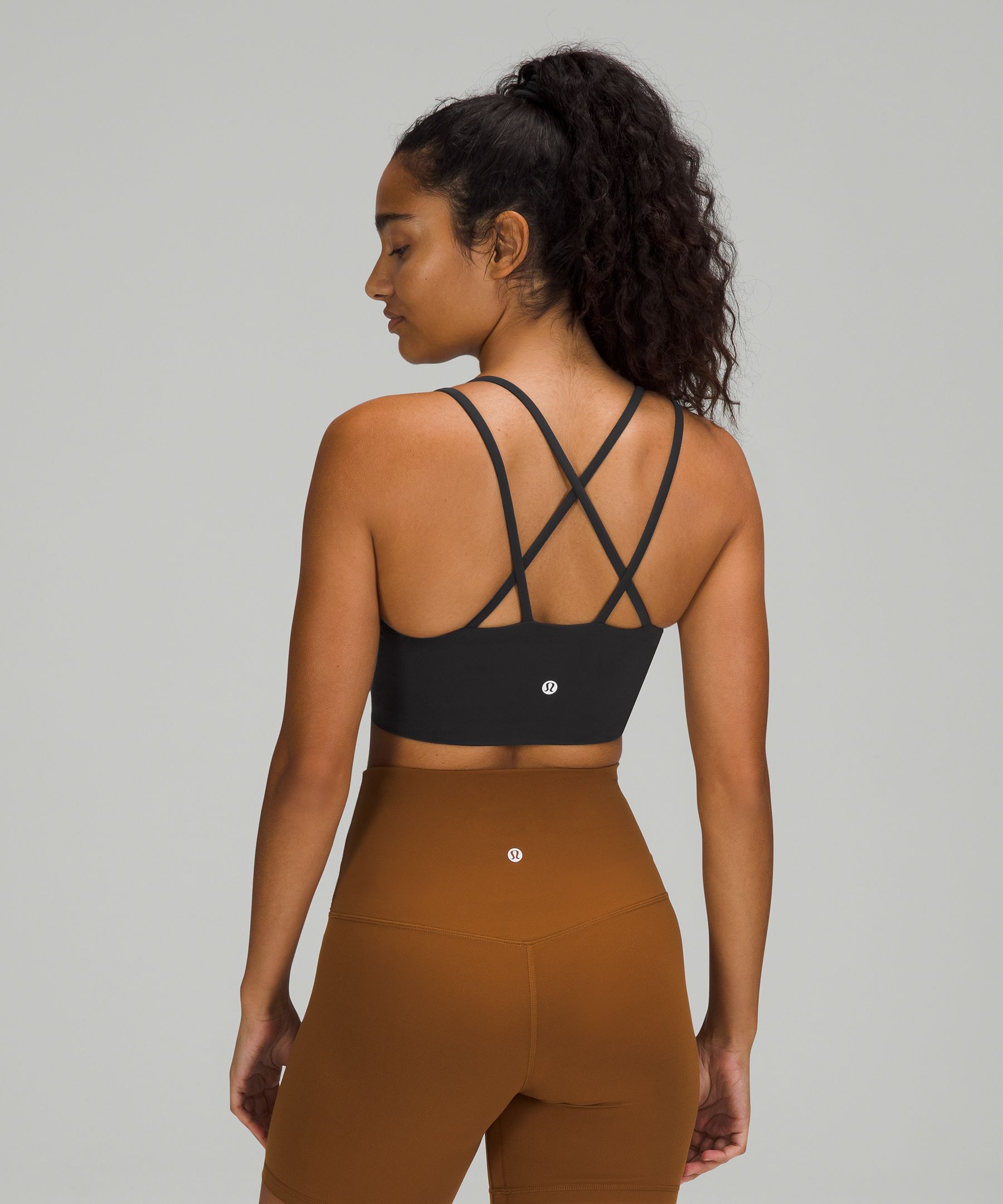 Lululemon Sports Bh Dame Svarte | 13069-ZNSW