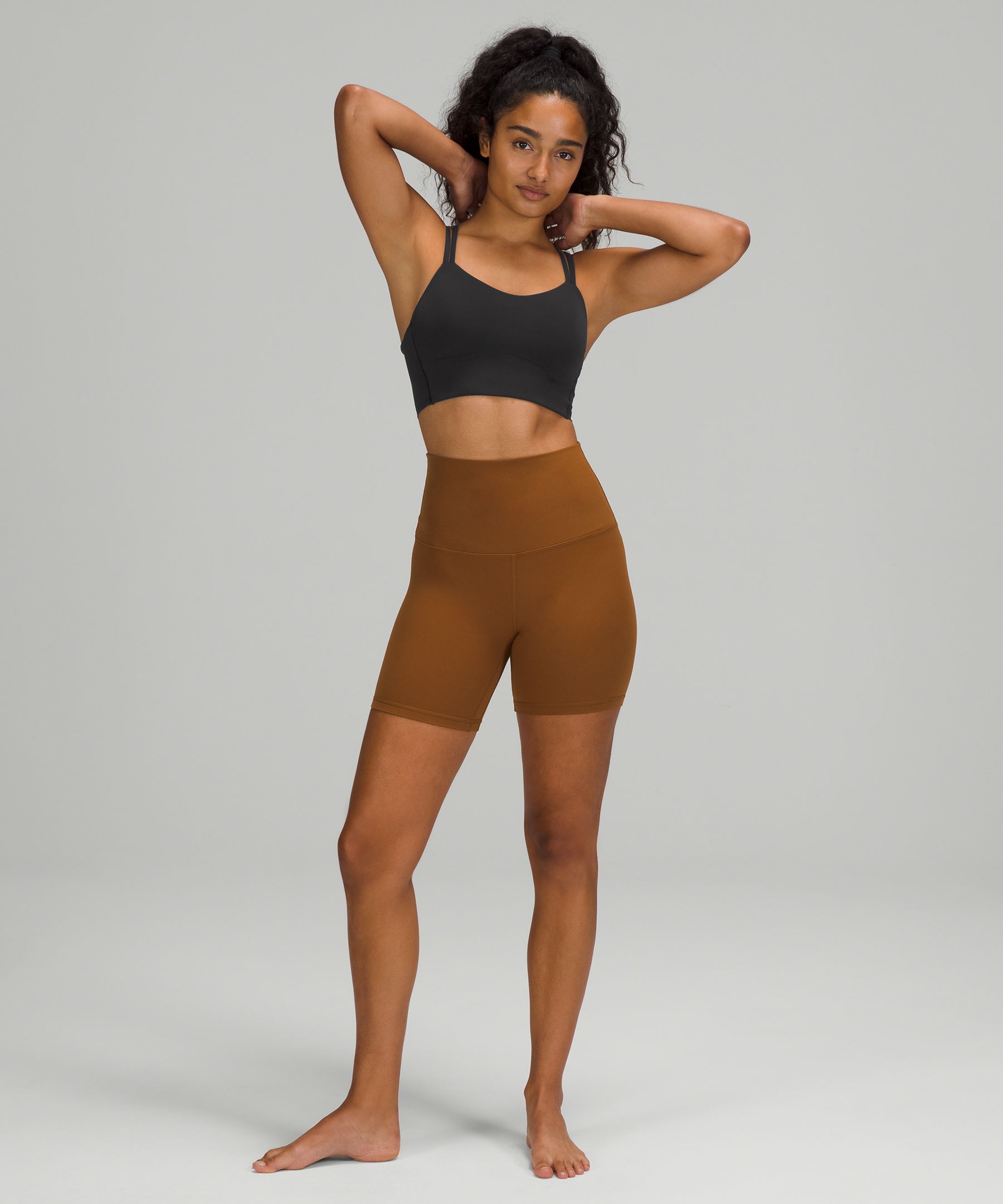 Lululemon Sports Bh Dame Svarte | 13069-ZNSW