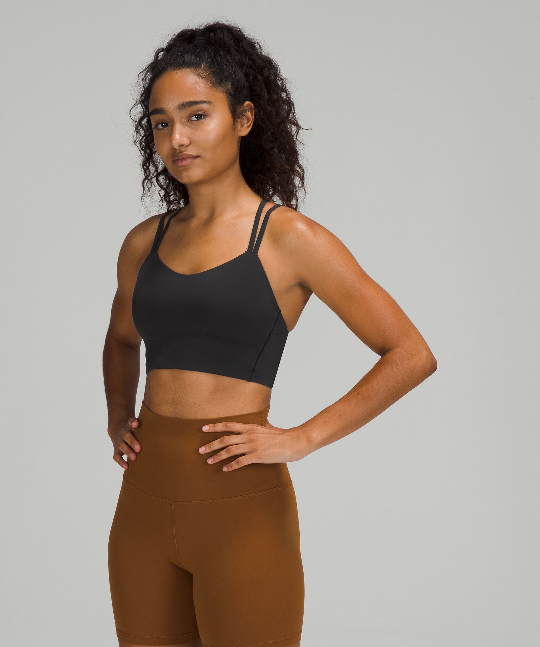 Lululemon Sports Bh Dame Svarte | 13069-ZNSW