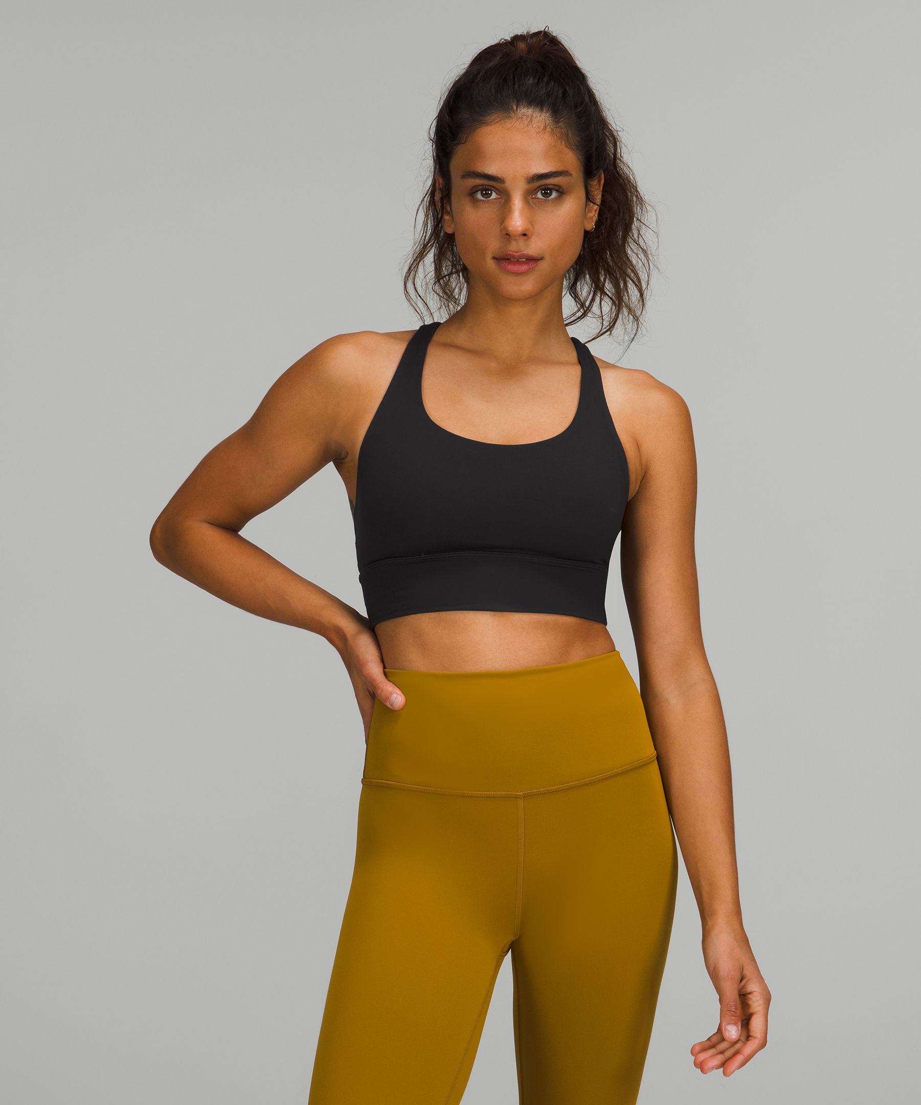 Lululemon Sports Bh Dame Svarte | 28649-VZFJ