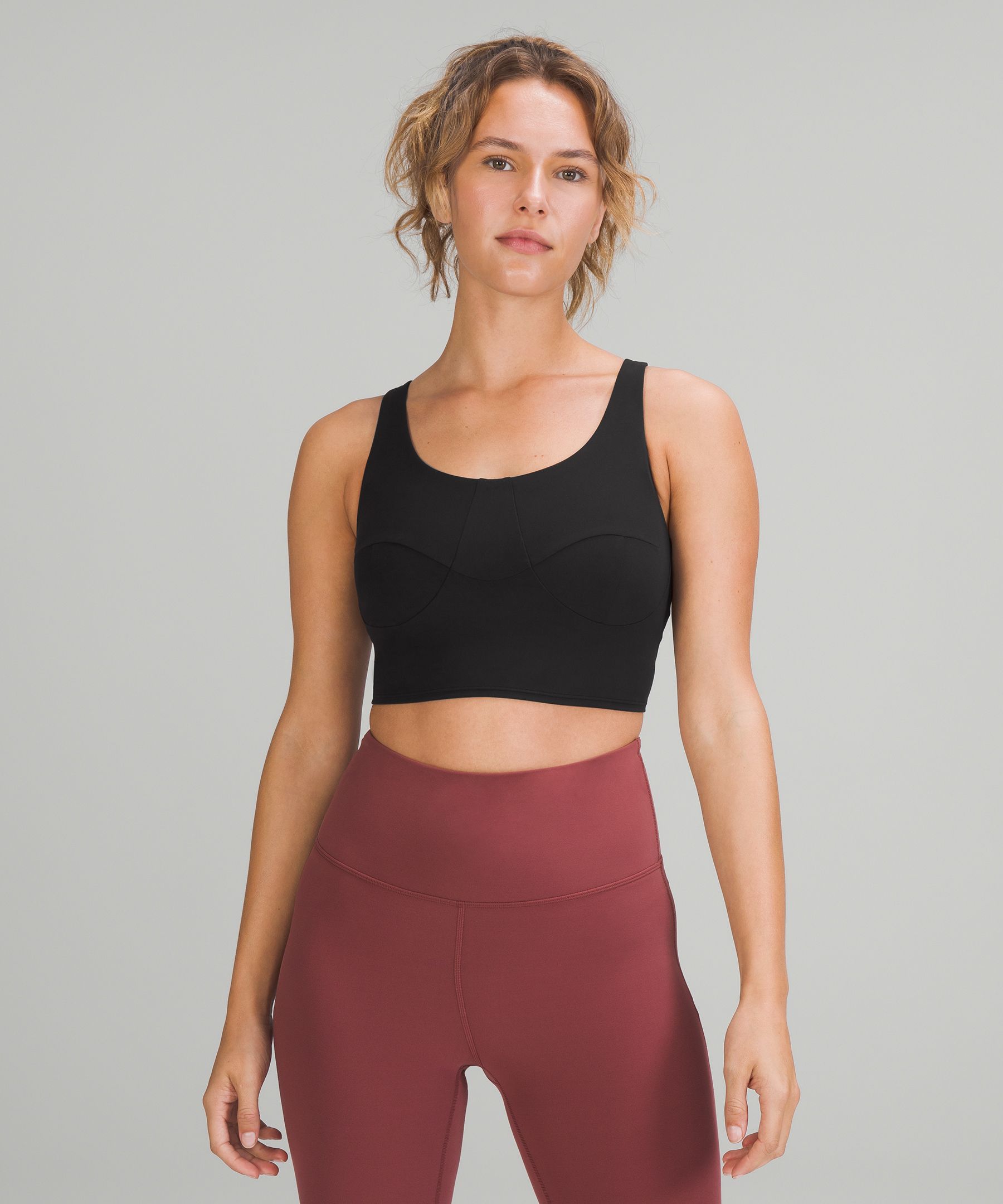 Lululemon Sports Bh Dame Svarte | 31624-DBGV
