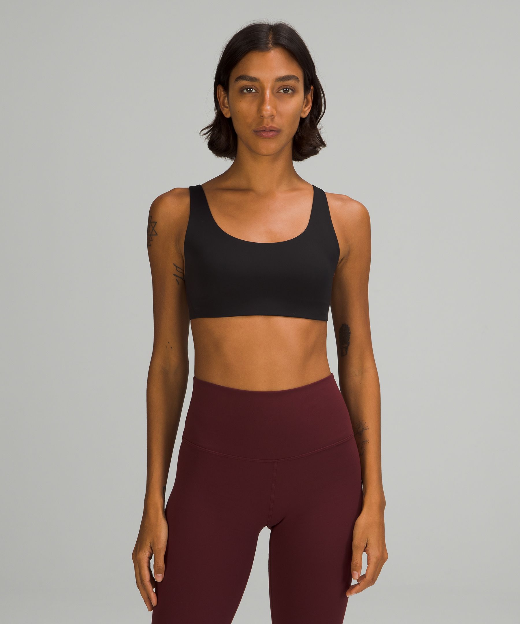 Lululemon Sports Bh Dame Svarte | 32057-GWJM