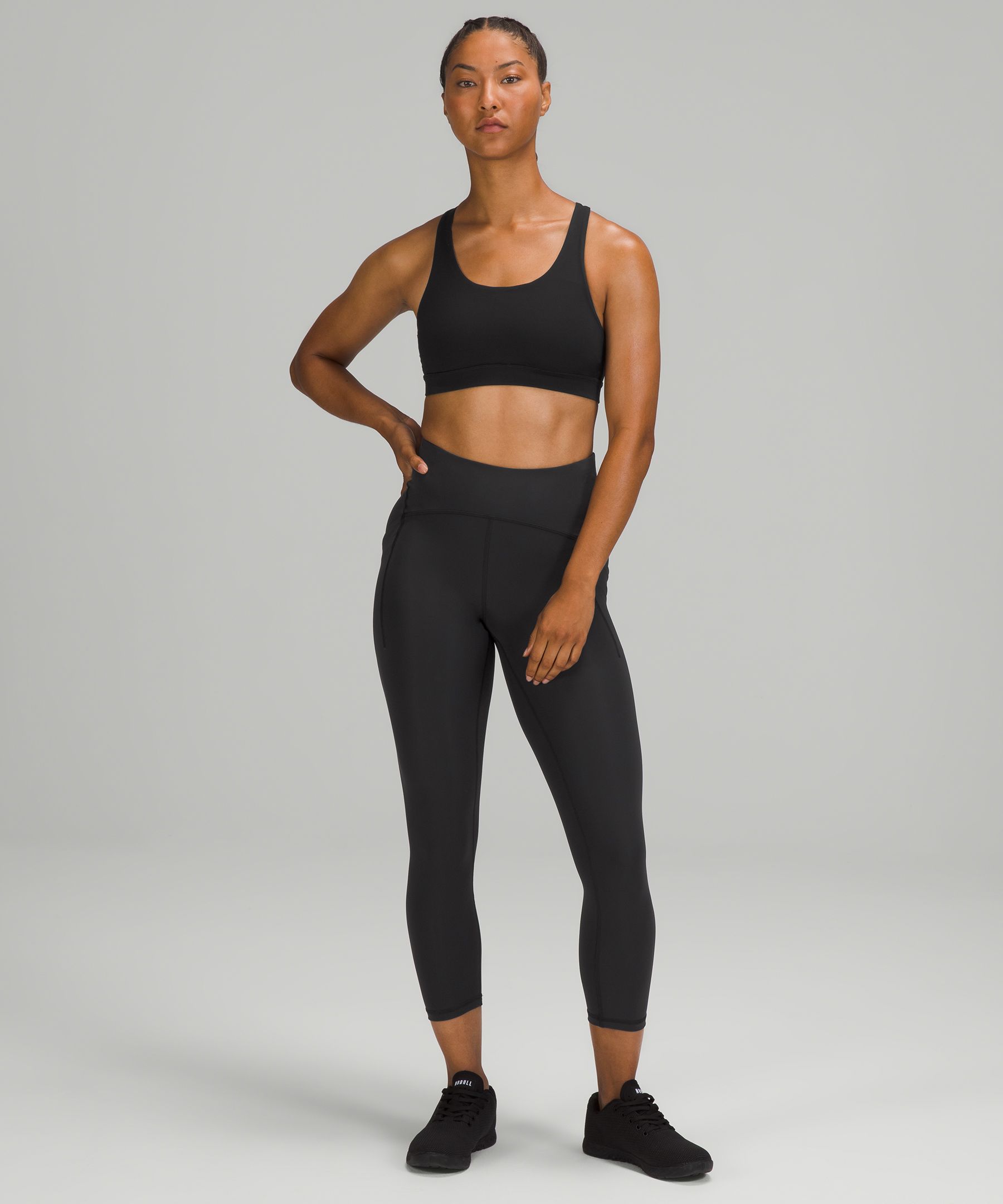 Lululemon Sports Bh Dame Svarte | 32079-VDTG