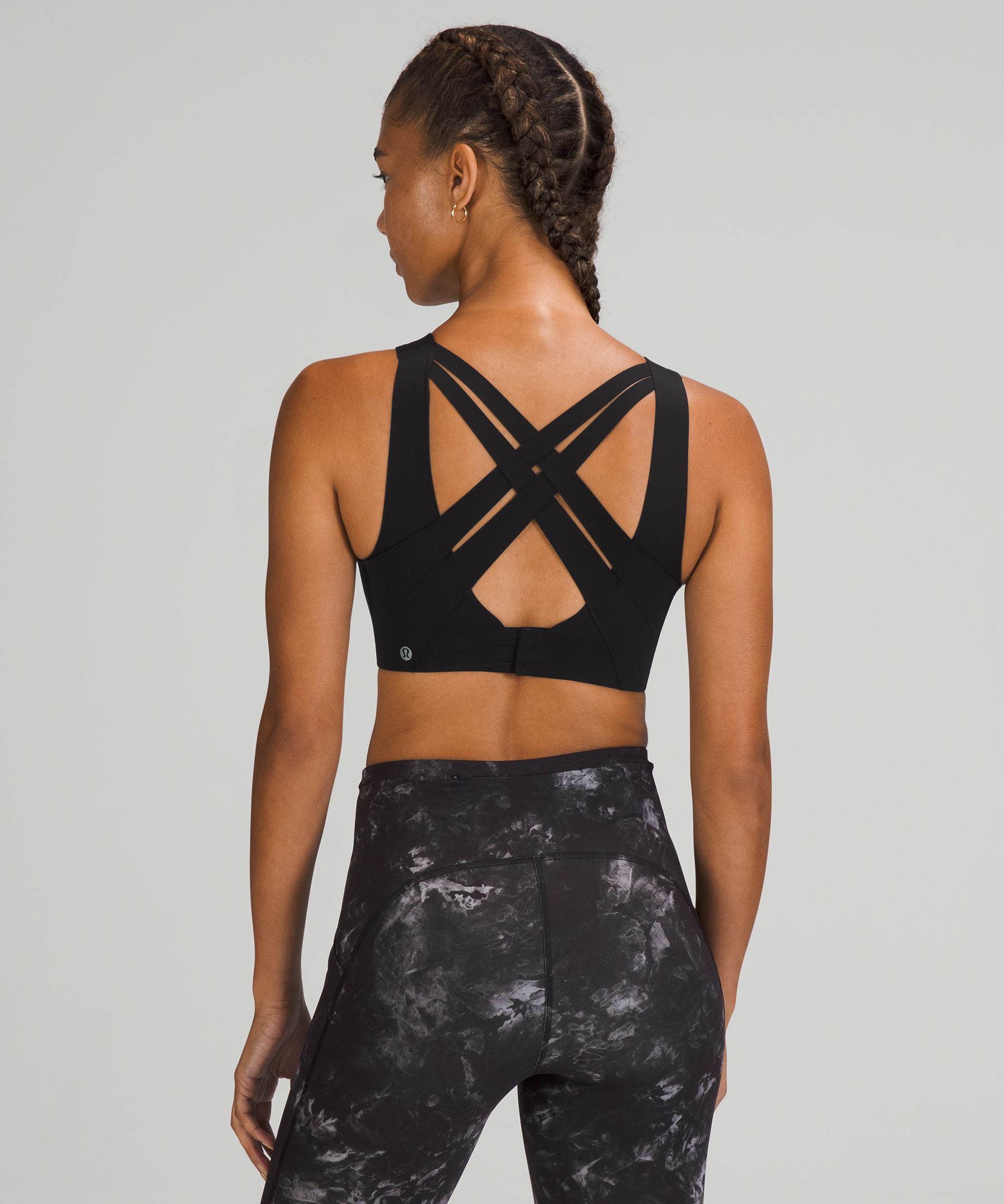 Lululemon Sports Bh Dame Svarte | 34980-QVUJ