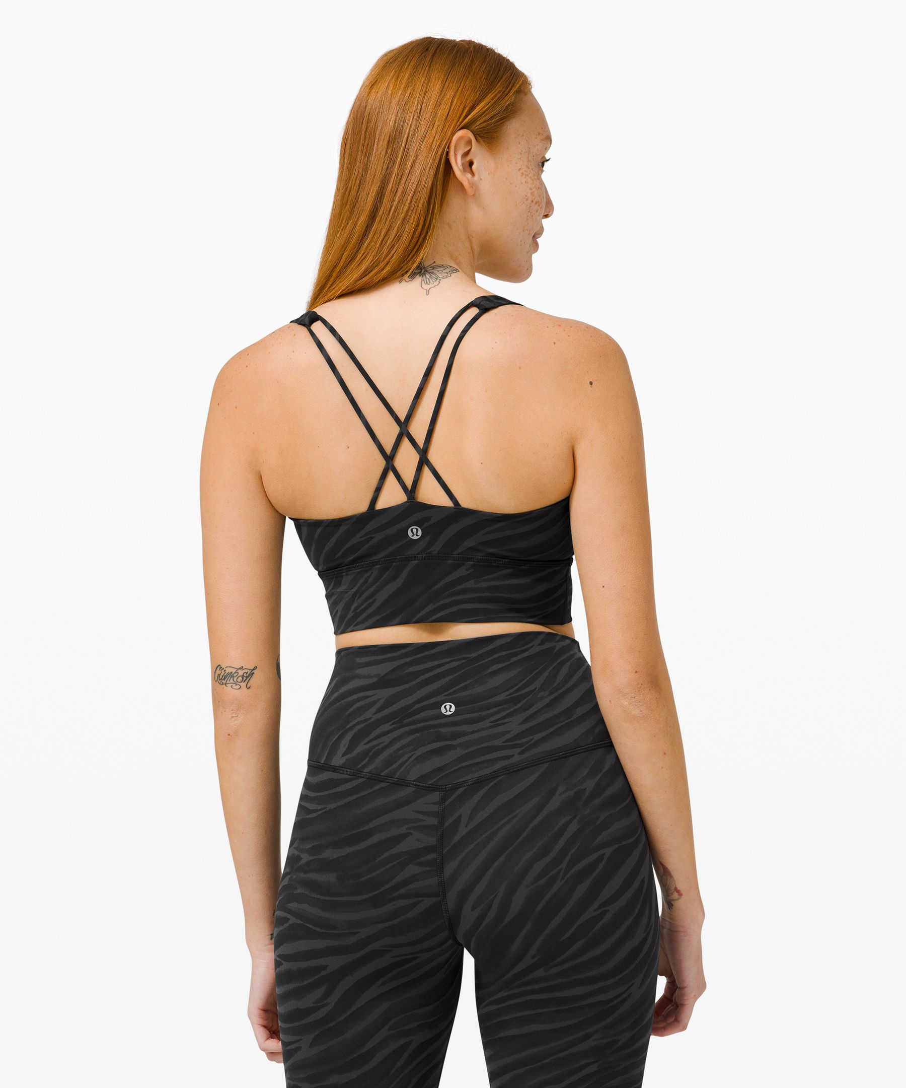 Lululemon Sports Bh Dame Svarte | 37256-UPHT