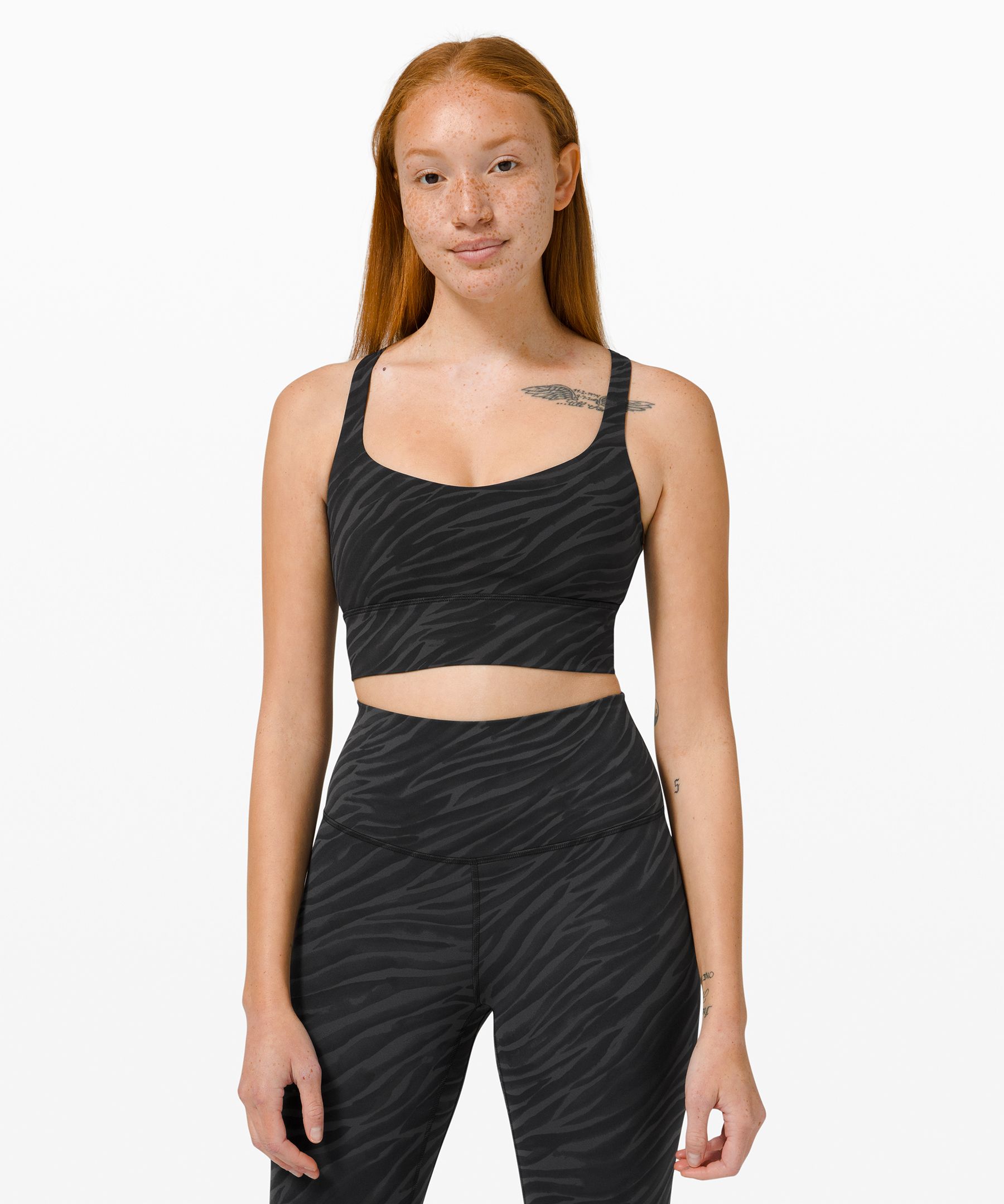 Lululemon Sports Bh Dame Svarte | 37256-UPHT