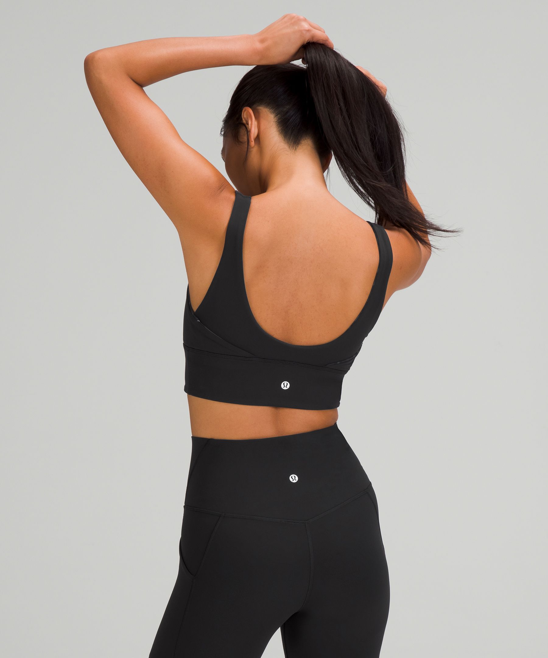 Lululemon Sports Bh Dame Svarte | 40738-TZAU