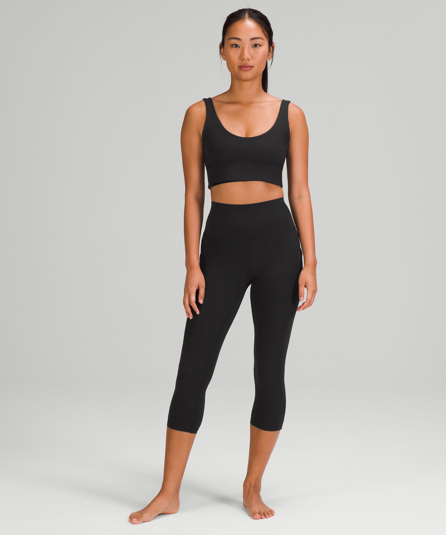 Lululemon Sports Bh Dame Svarte | 40738-TZAU