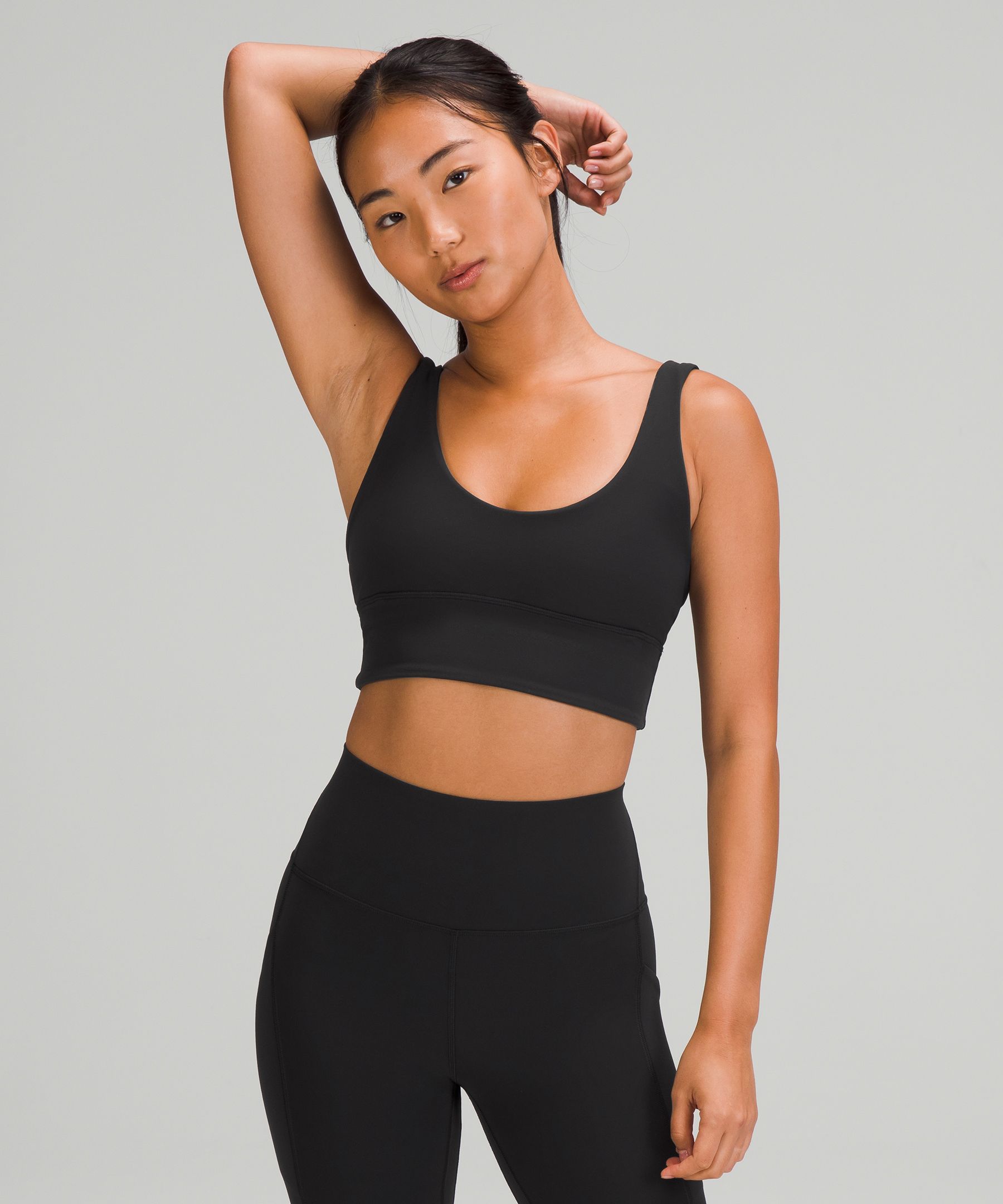 Lululemon Sports Bh Dame Svarte | 40738-TZAU