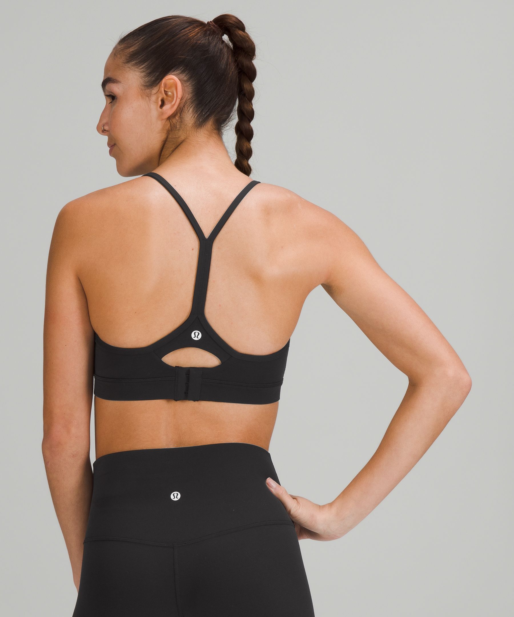 Lululemon Sports Bh Dame Svarte | 45312-RFBI