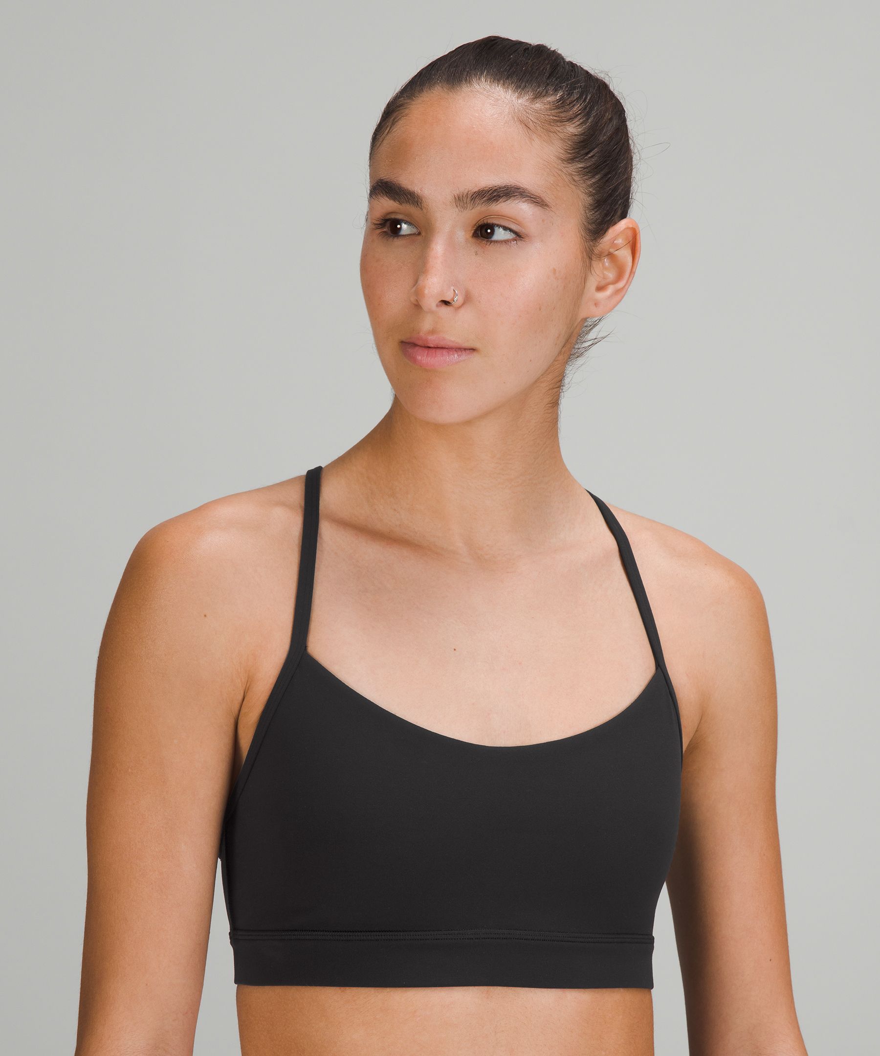 Lululemon Sports Bh Dame Svarte | 45312-RFBI