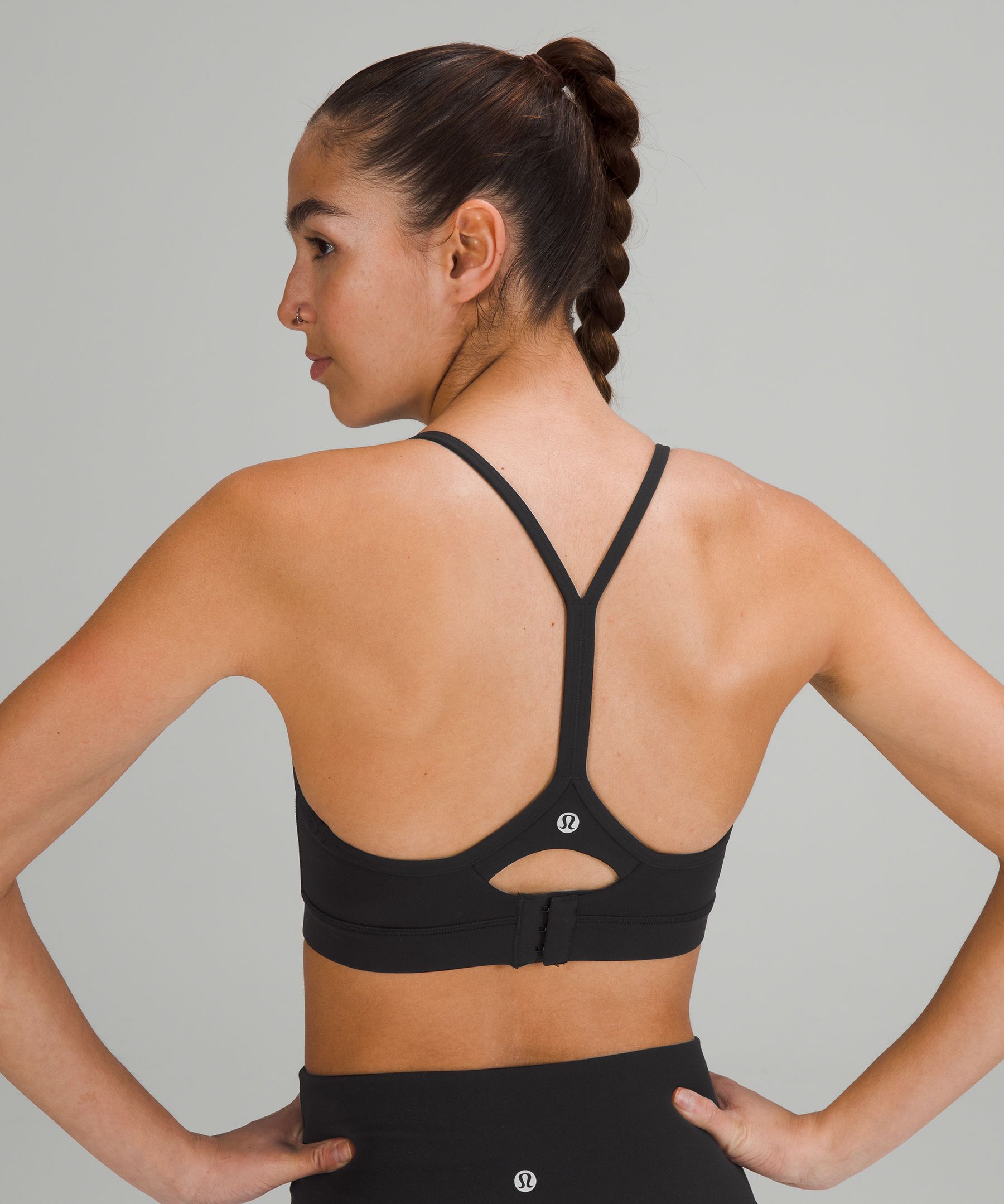 Lululemon Sports Bh Dame Svarte | 45312-RFBI