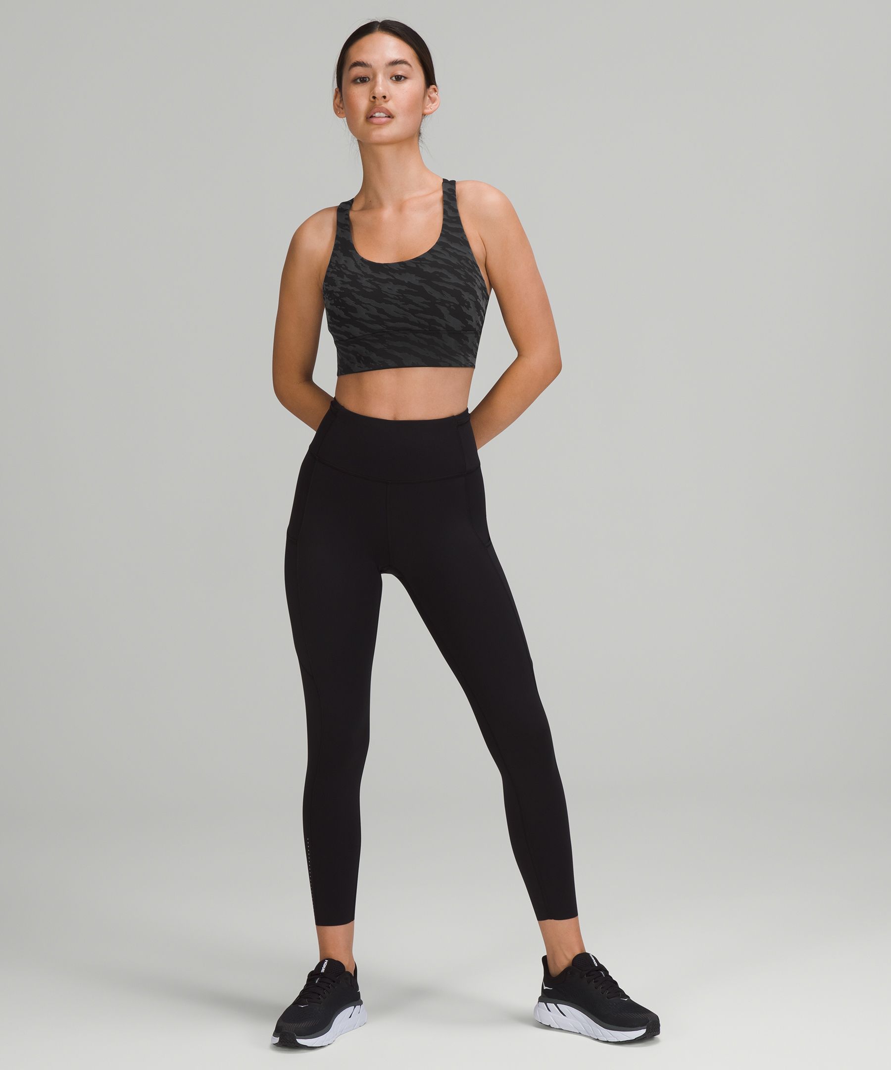Lululemon Sports Bh Dame Svarte | 53294-SIVA