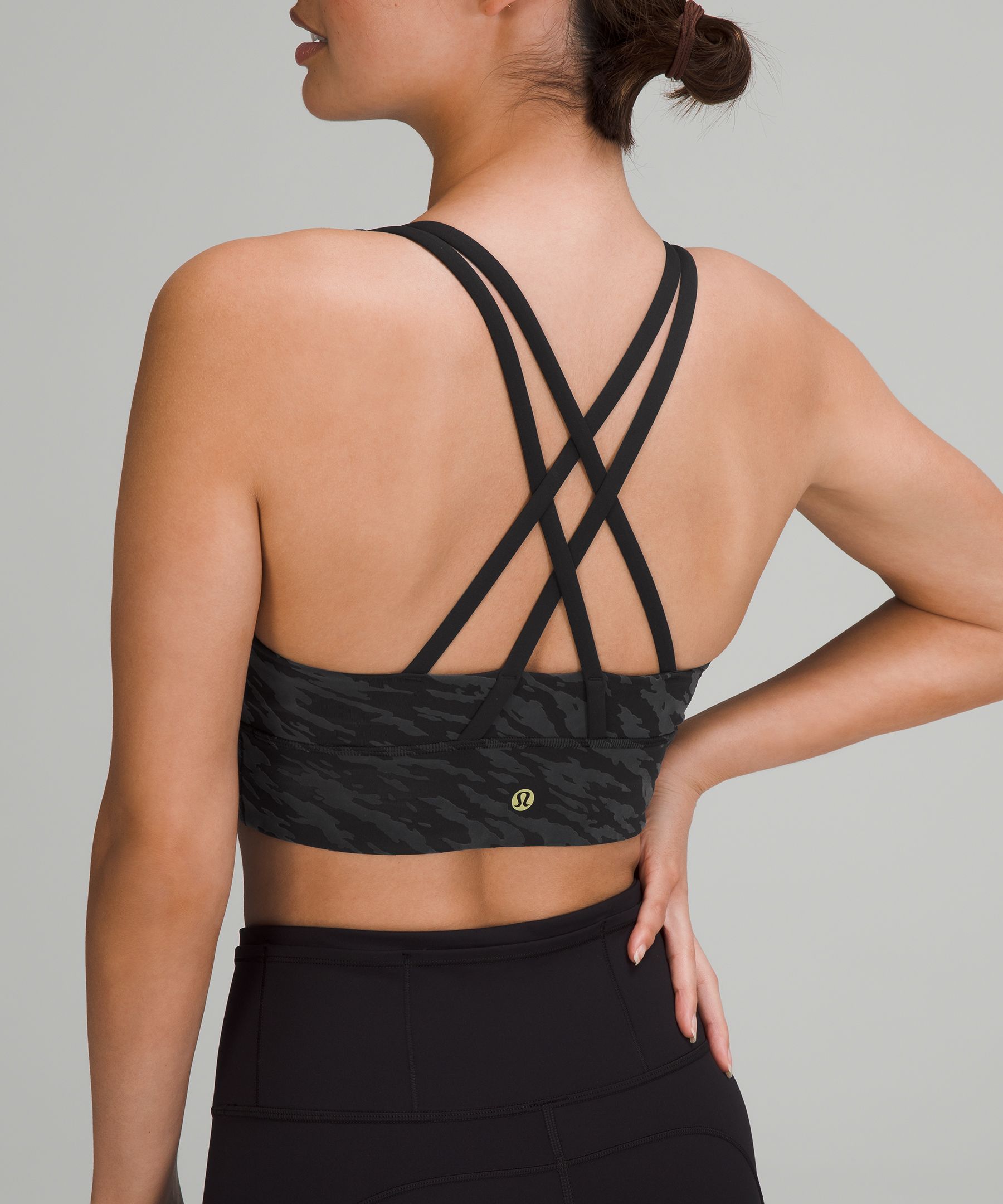Lululemon Sports Bh Dame Svarte | 53294-SIVA